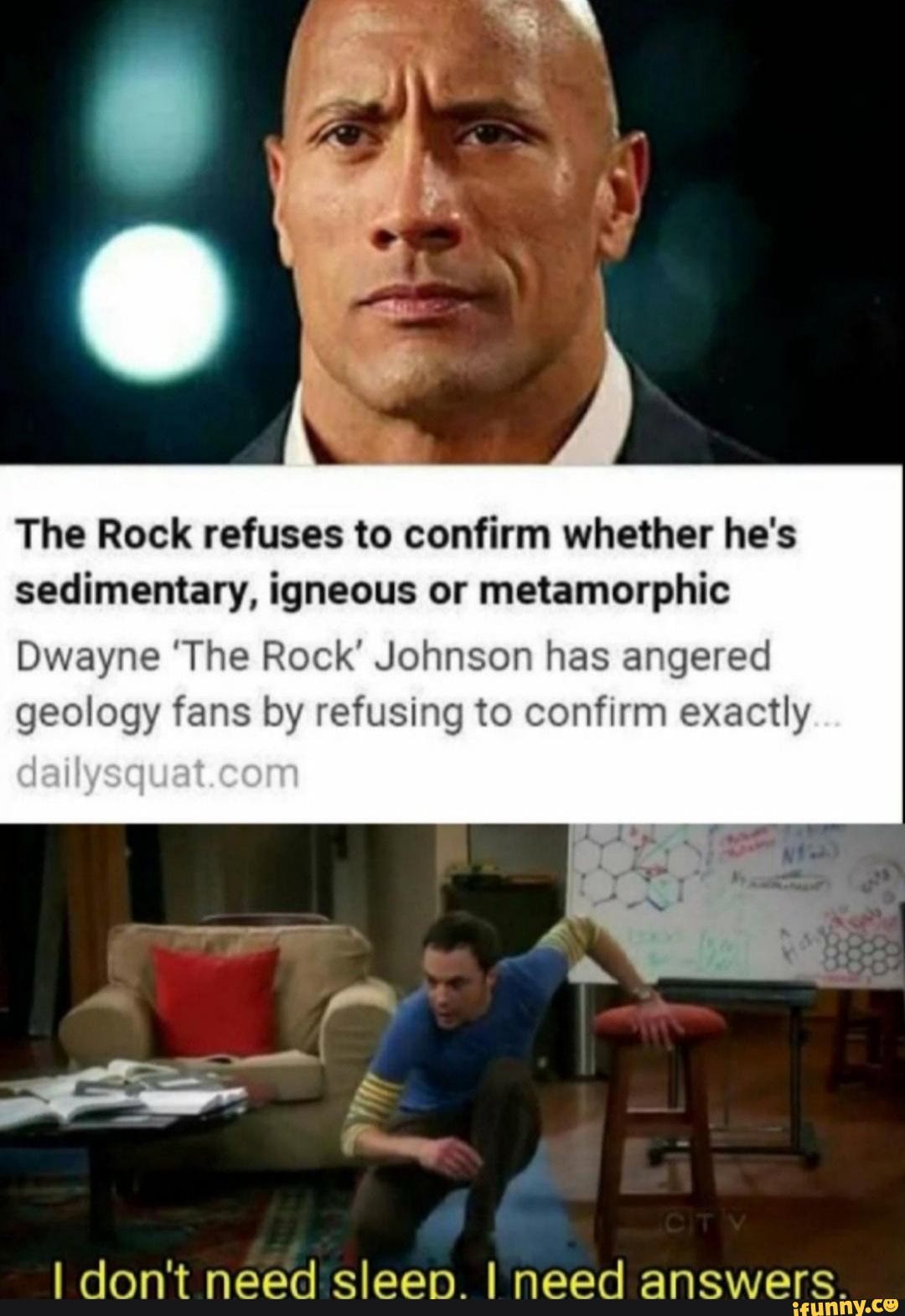 Dwayne The Rock Johnson Meme