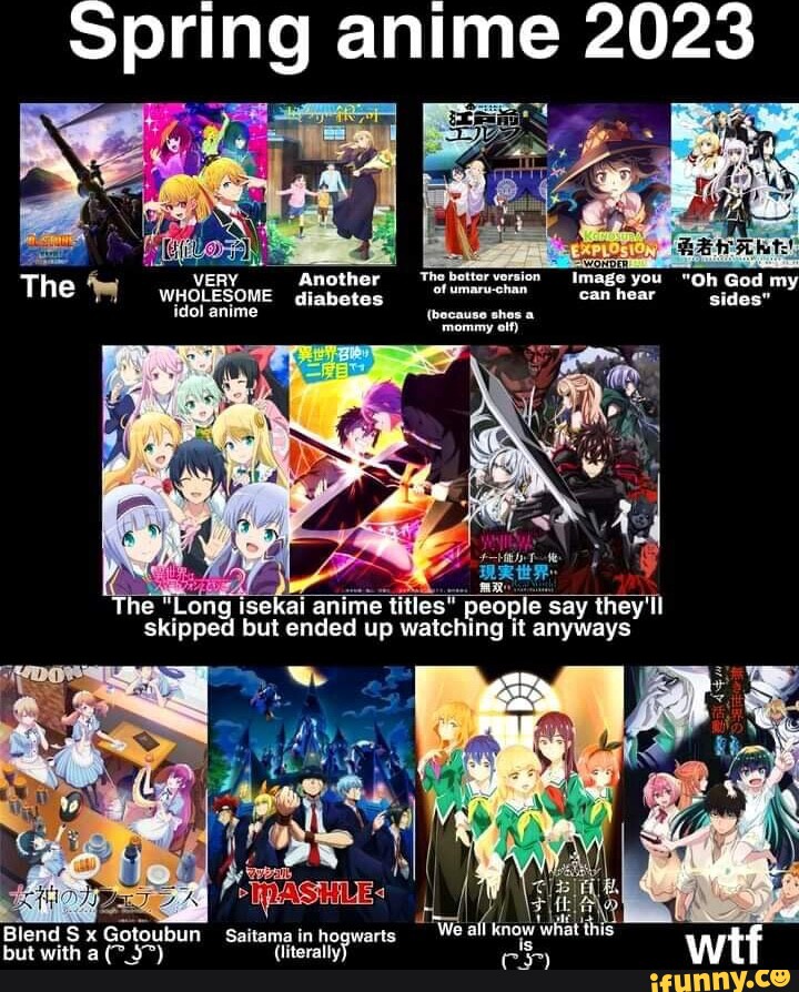 WORST ANIME OF SPRING 2023 #memes #memestiktok #meme #animememe #anime