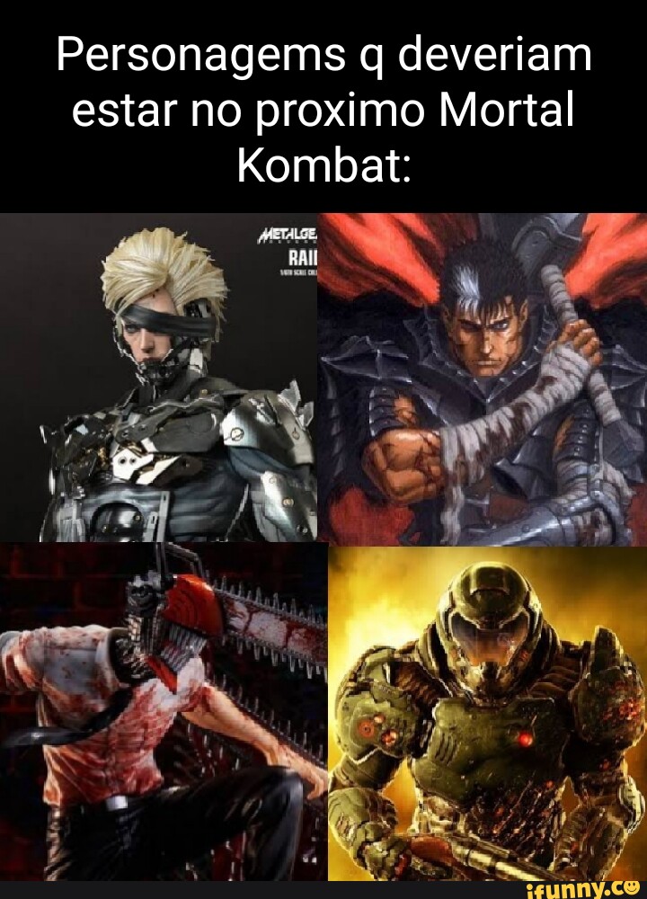 Personagens que precisam estar na DLC do Mortal Kombat 12 - iFunny Brazil