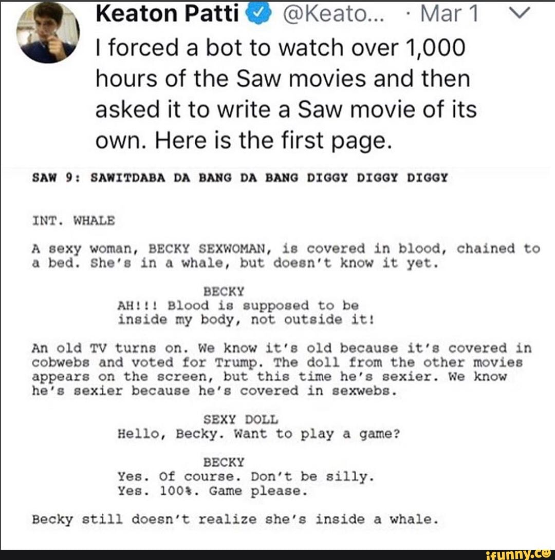 Keaton Patti on X: I forced a bot to watch over 1,000 hours of