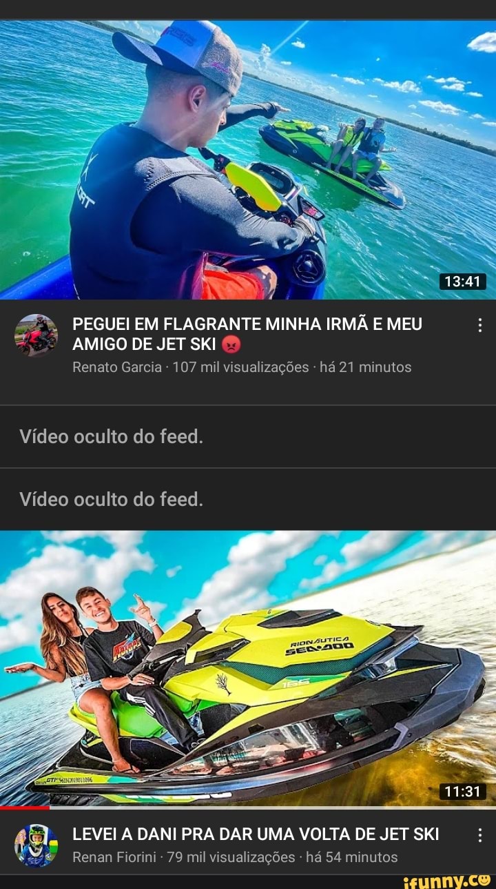 PEGUEI EM FLAGRANTE MINHA IRMÃ E MEU AMIGO DE JET SKI Renato Garcia - 107  mil visualizações -