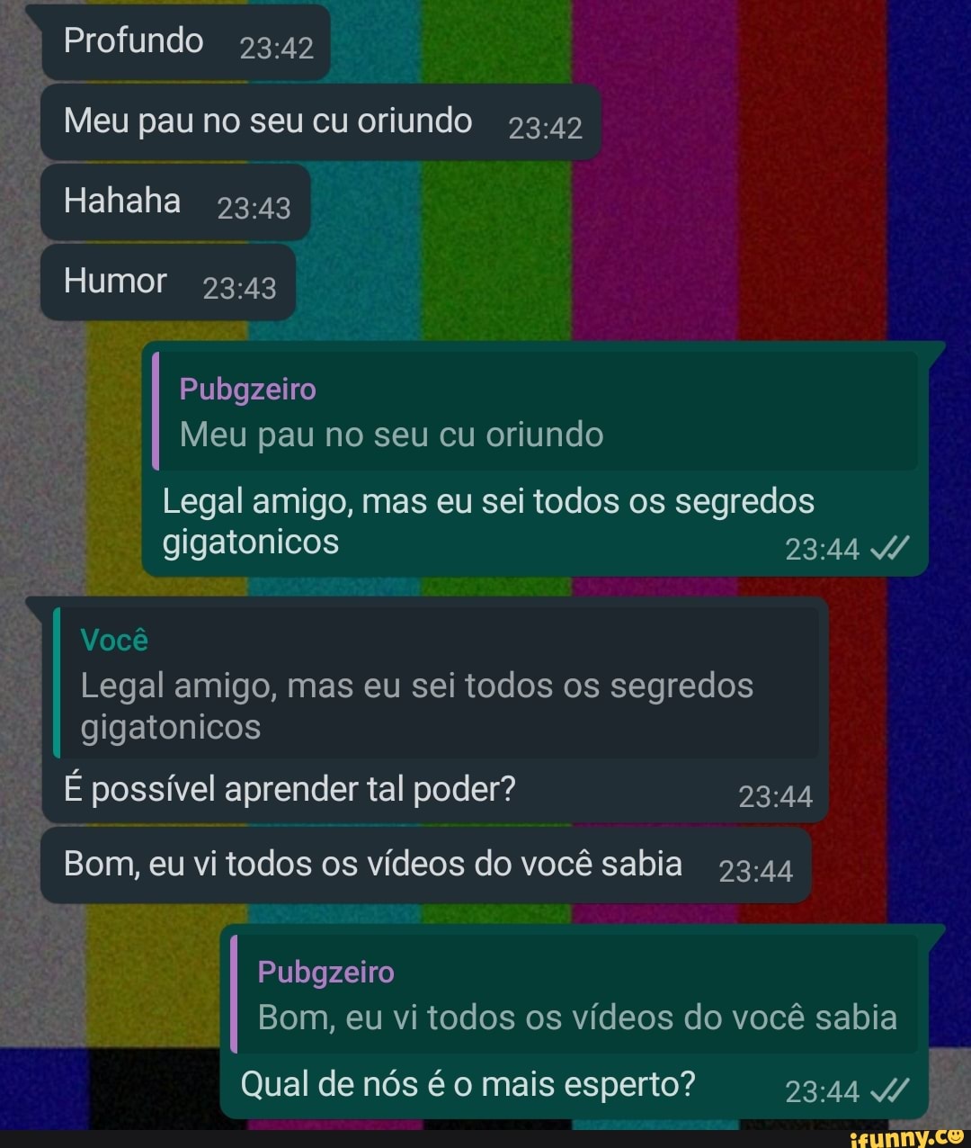 Profundo Meu pau no seu cu oriundo Hahaha Humor Pubgzeiro Meu pau no seu cu  oriundo