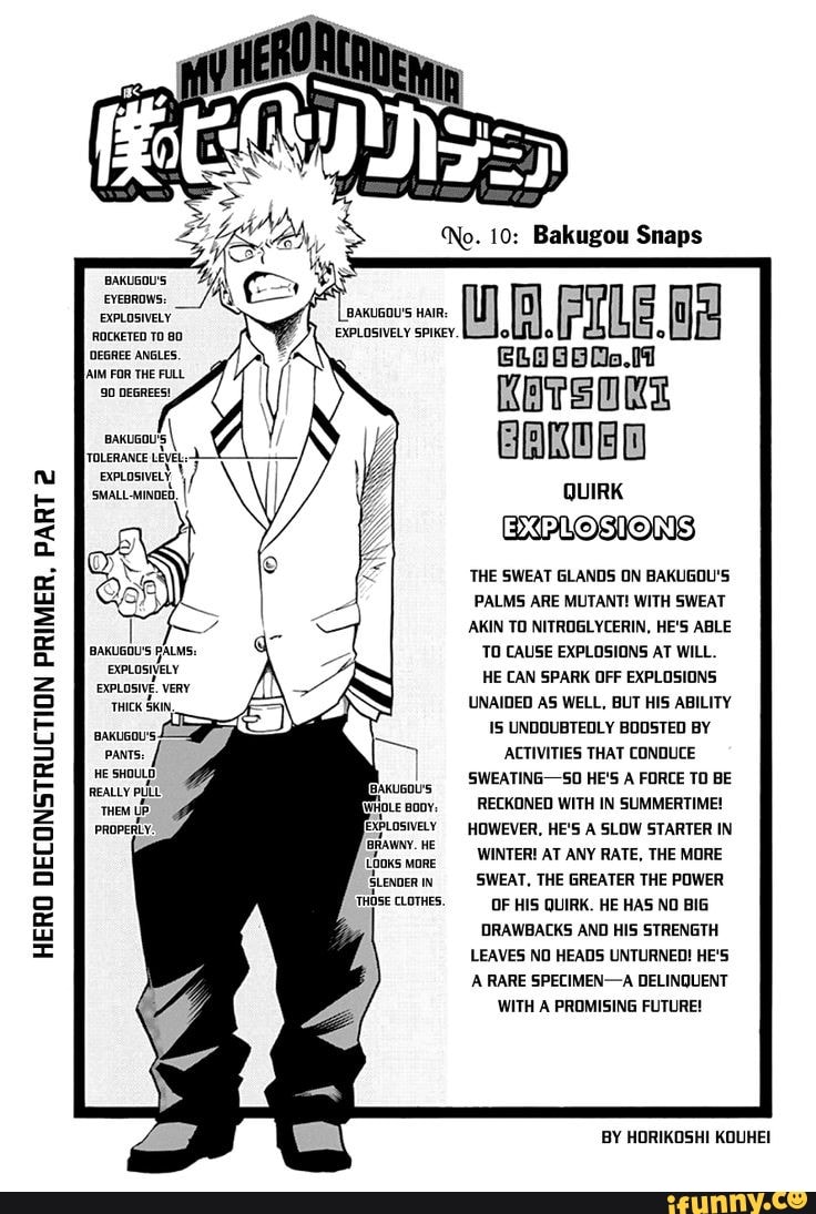 HERO DECONSTRUCTION PRIMER, PART 2 10: Bakugou Snaps EYEBROWS ...