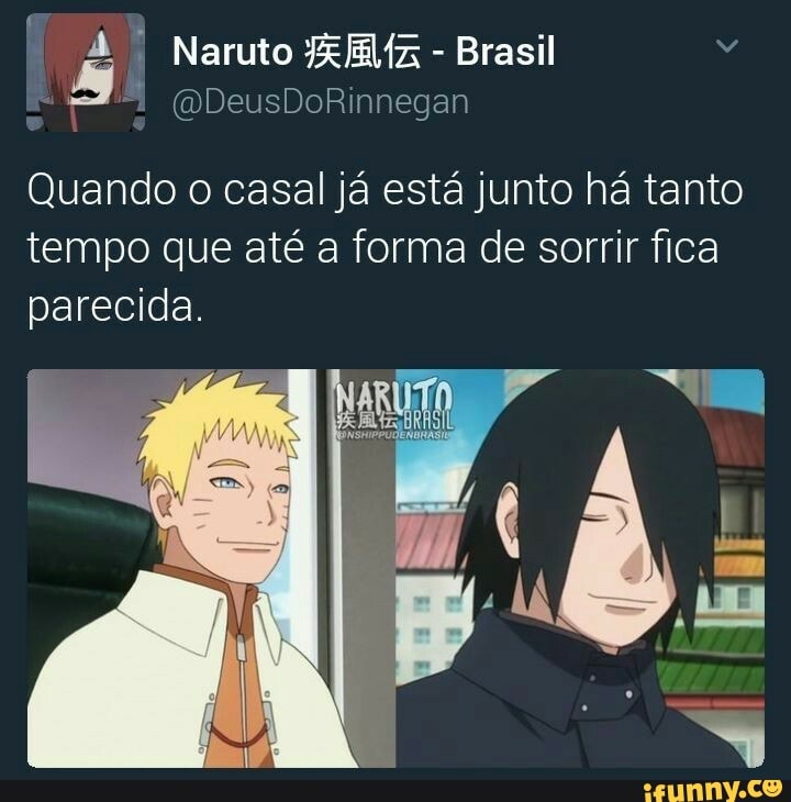 Emoção mesmo era ver o Naruto ficar assim já dava pra saber que o bagulho ia  ficar doido - iFunny Brazil