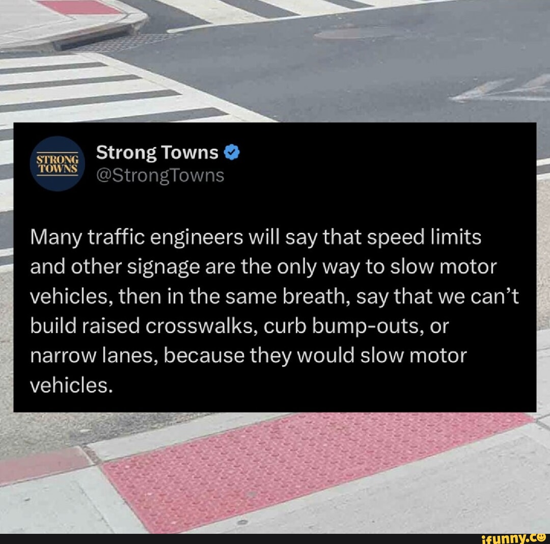 Narrow Roads Are Better Than Crosswalks