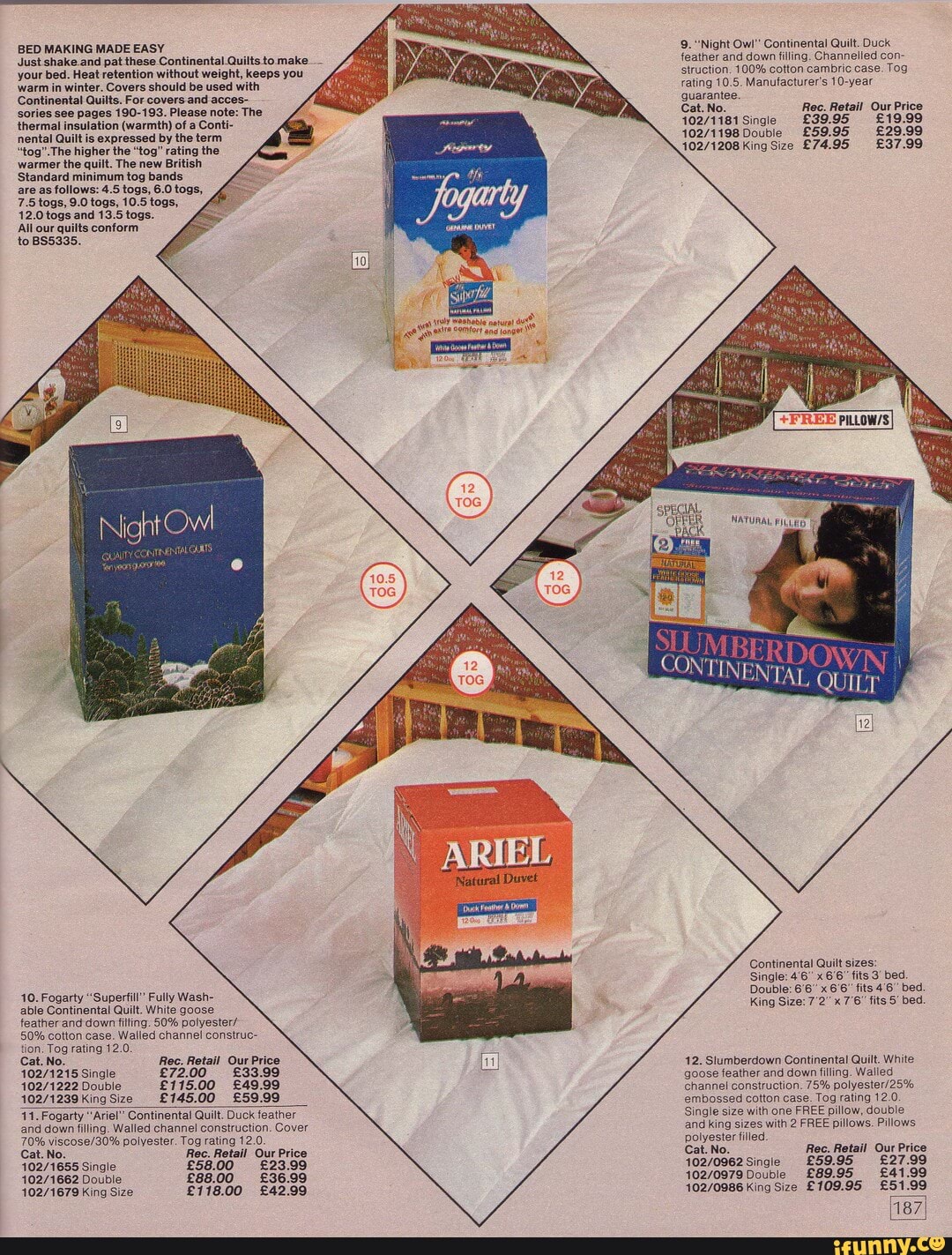 Argos 1985 BED MAKING MADE EASY dust shake and pat these