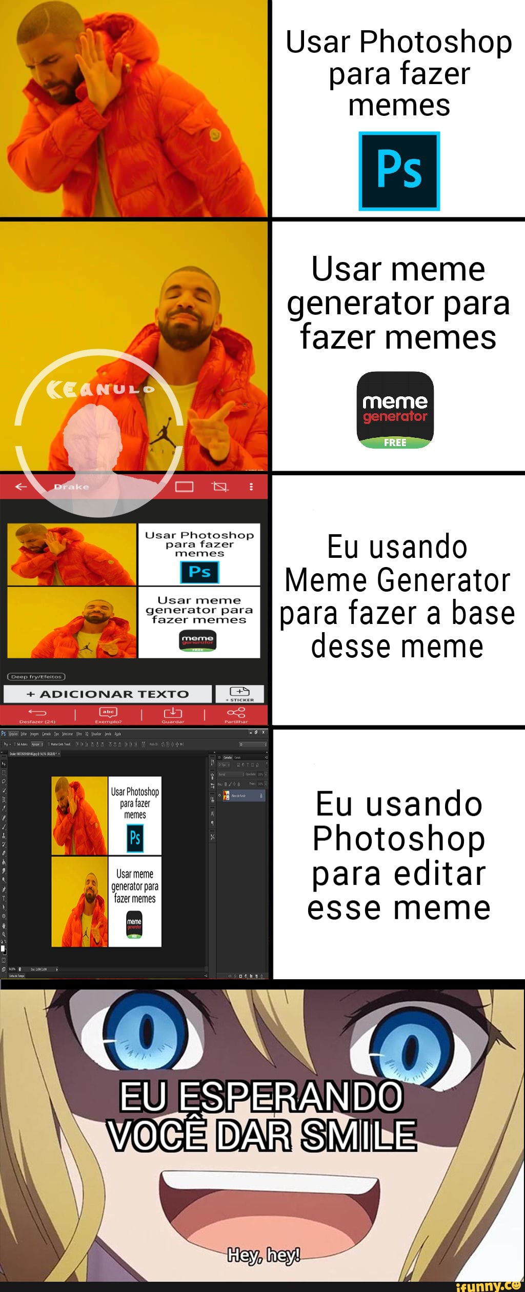 Meme generator generator MAS AÍ EU FA E UM MEME SOBRE Não FAZER MEMES COM  AS BASES DO MEME GENERATOR - iFunny Brazil
