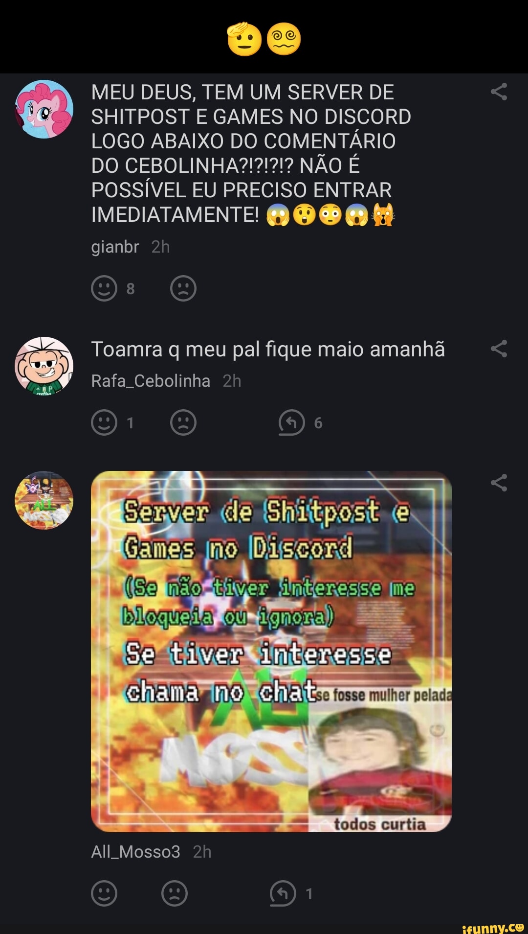 Server de shitpost do discord na minha dm : r/ShitpostBR