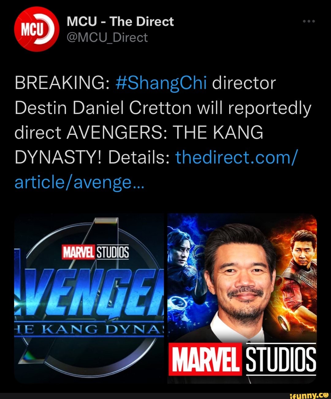 Avengers: The Kang Dynasty - Shang Chi Director Destin Daniel