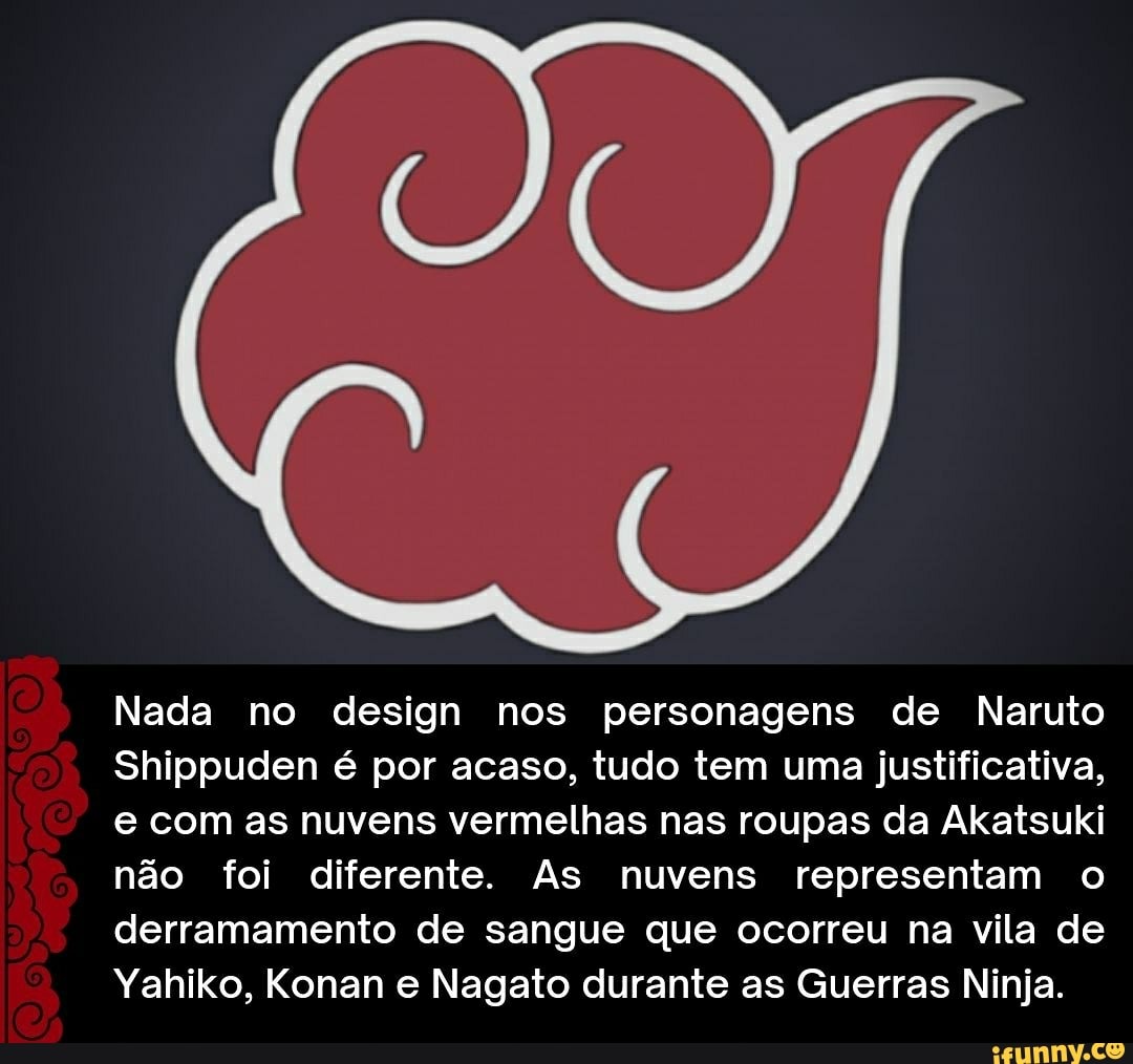 Nada no design nos personagens de Naruto Shippuden é por acaso, tudo tem  uma justificativa, com