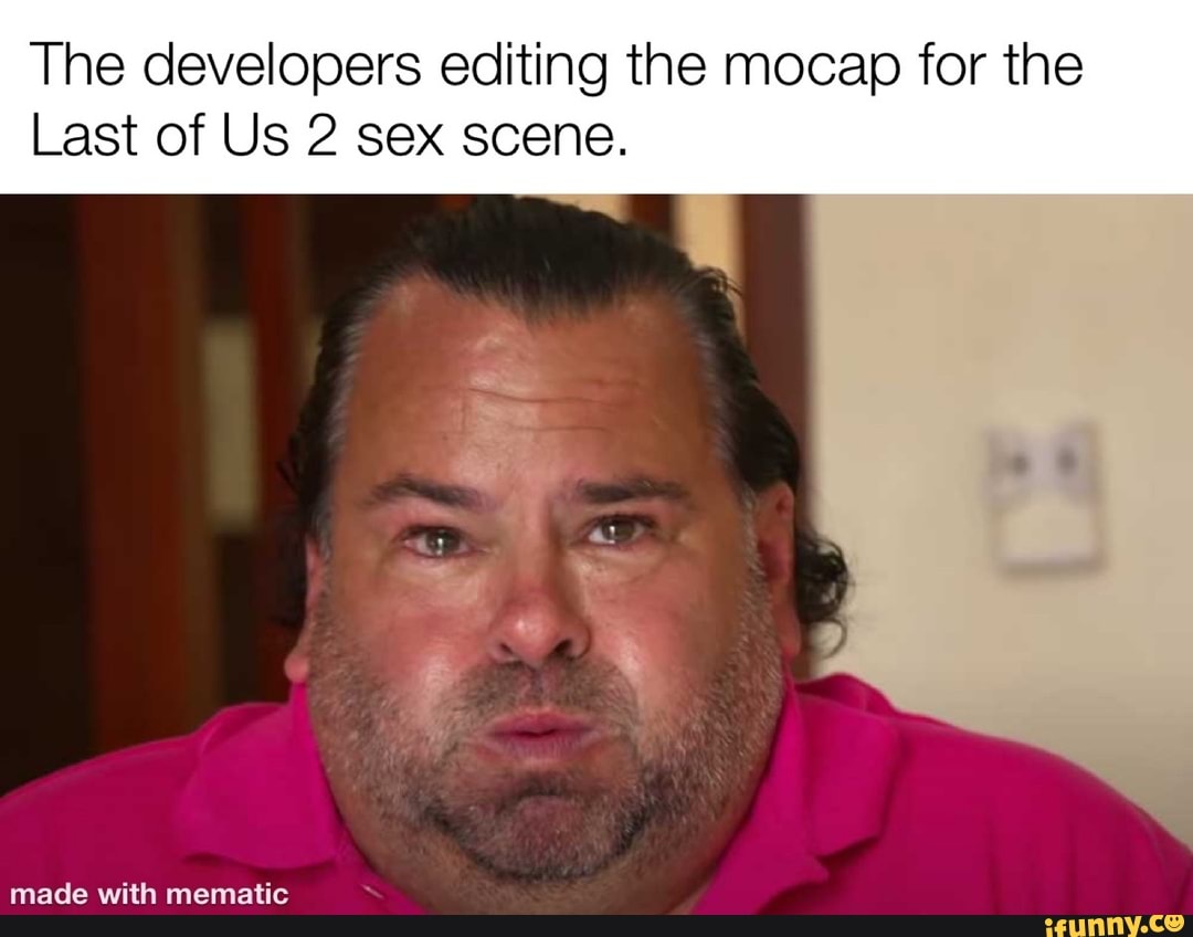 The developers editing the mocap for the Last of Us 2 sex scene. - iFunny  Brazil