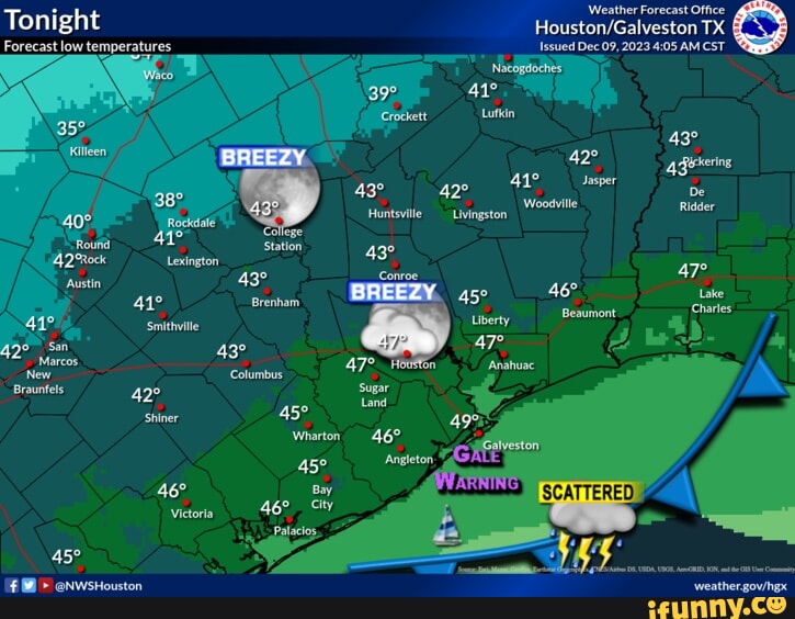 Weather Forecast Office Tonight TX Forecast low temperatures