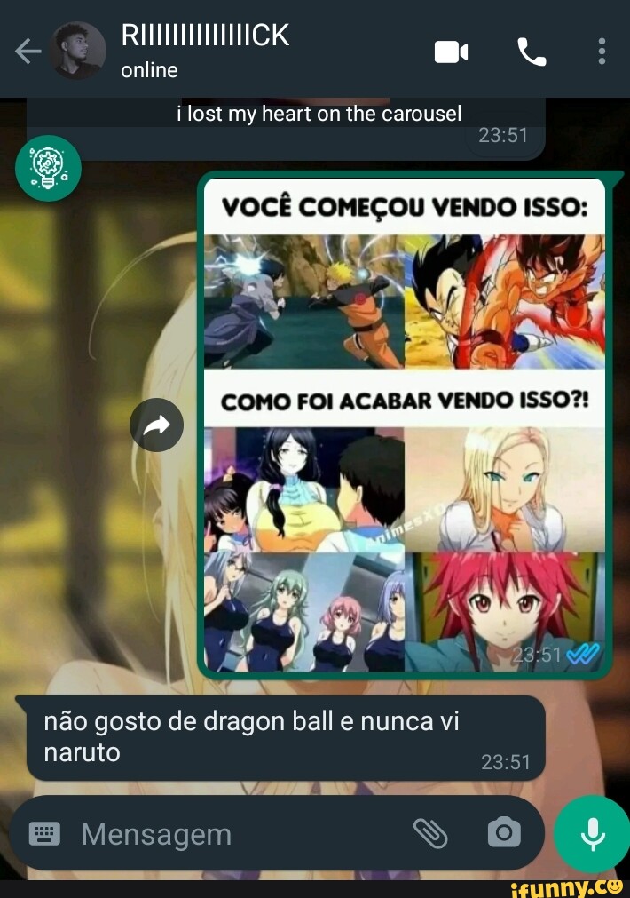 Você é mais Naruto ou Dragon Ball ?