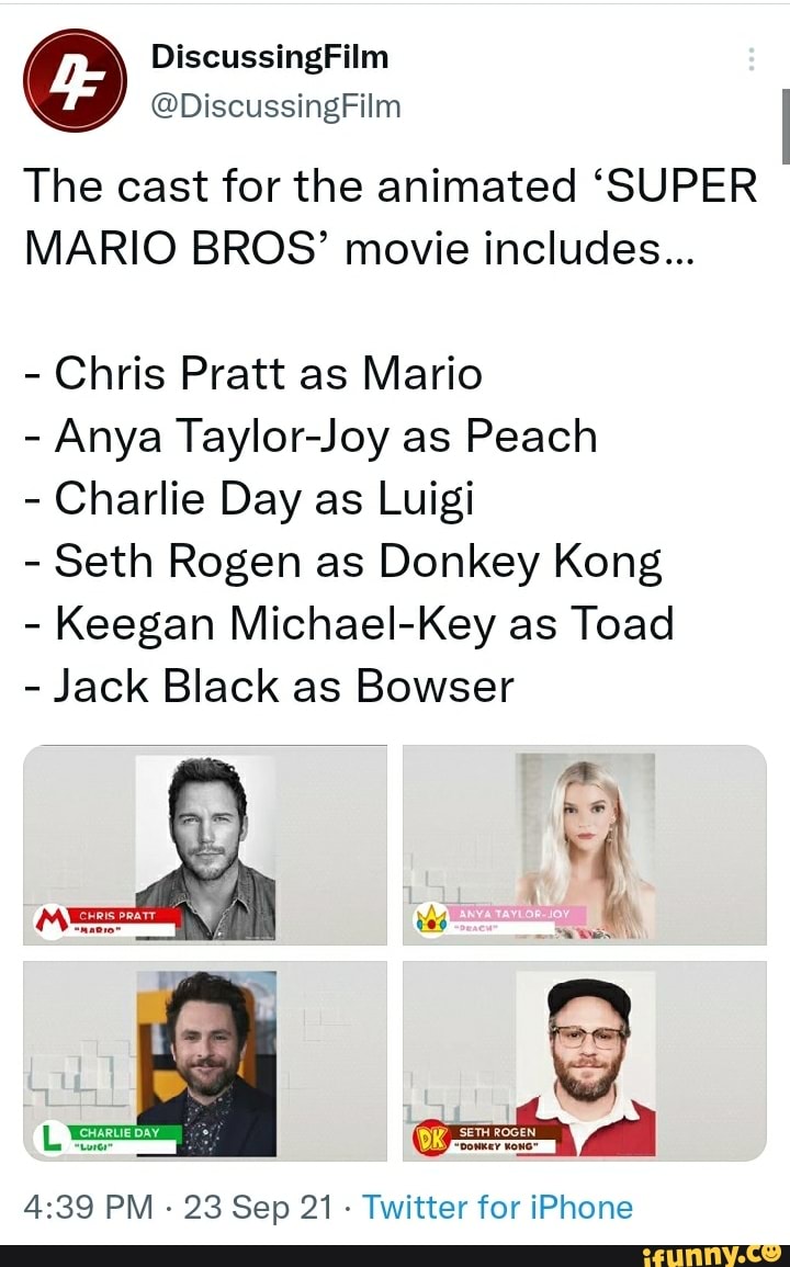 The Super Mario Bros. Movie - Charlie Day - Luigi