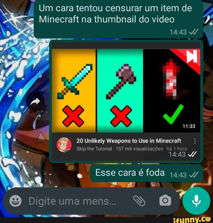 Minecraft é Foda