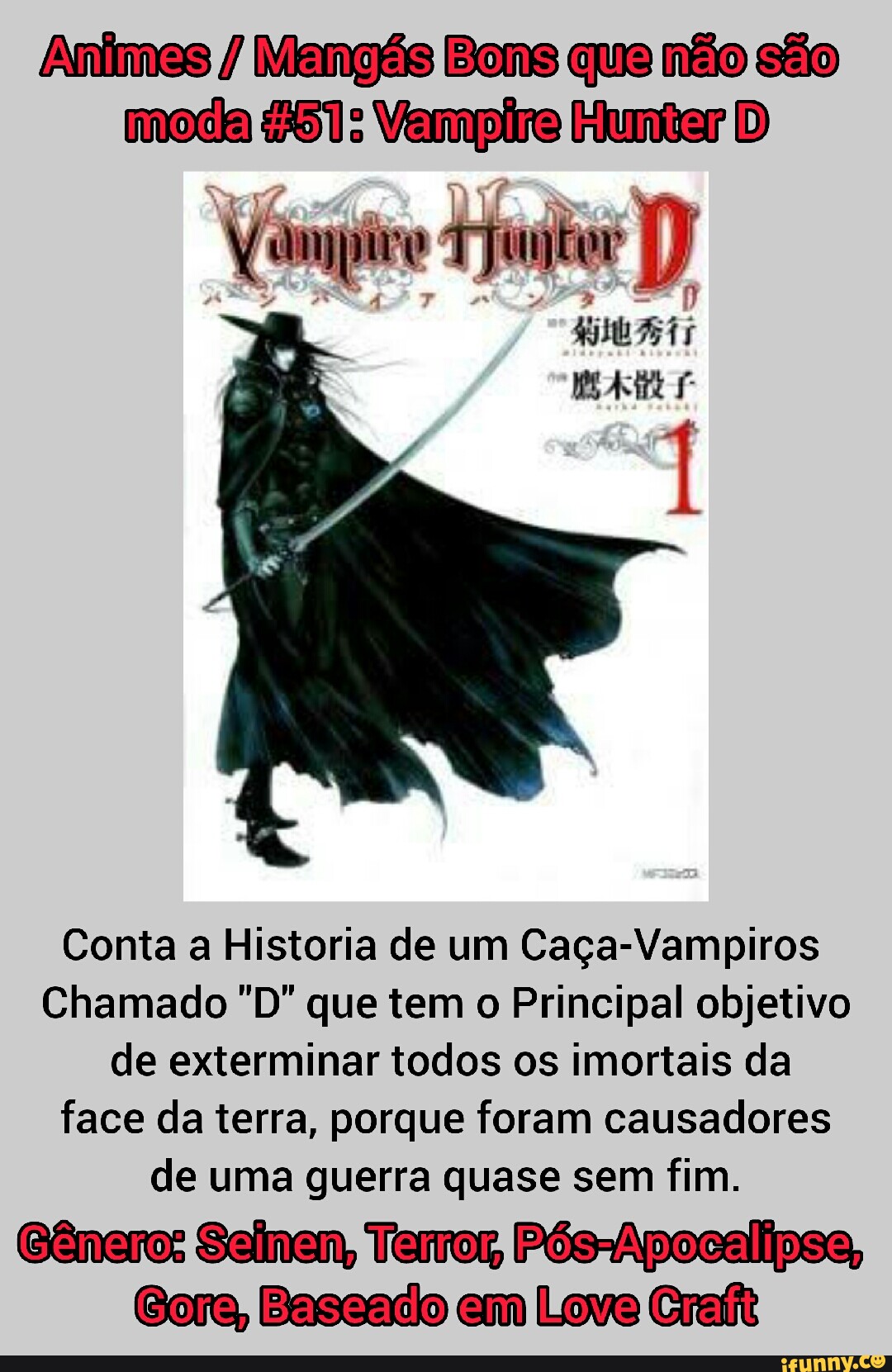 Animes com vampiros (BONS!)