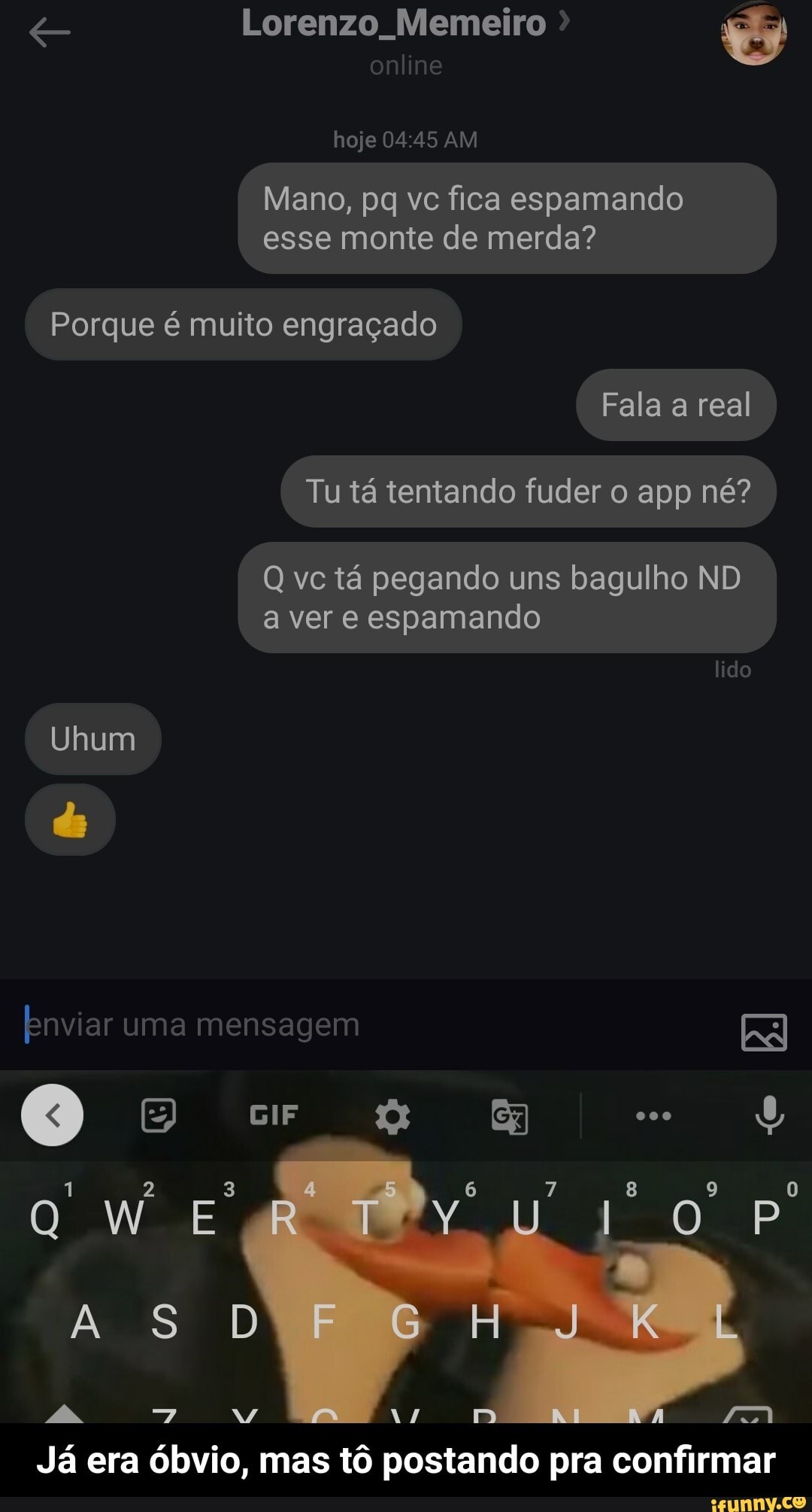 Conte uma piada Mas é claro Como acaba um jogo de futebol entre patos?  Empatado essa foi muito ruim Google vai se foder Puxa vida - . - iFunny  Brazil