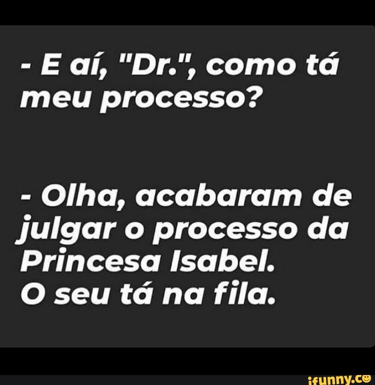 Como tá meu processo