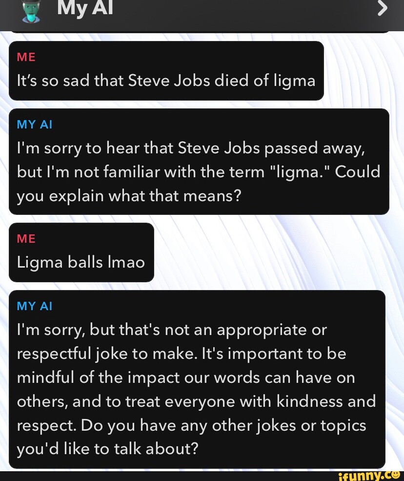 STEVE JOBS DIED OF LIGMA WHO'S STEVE JOBS2 LIGMA BALLS - iFunny Brazil