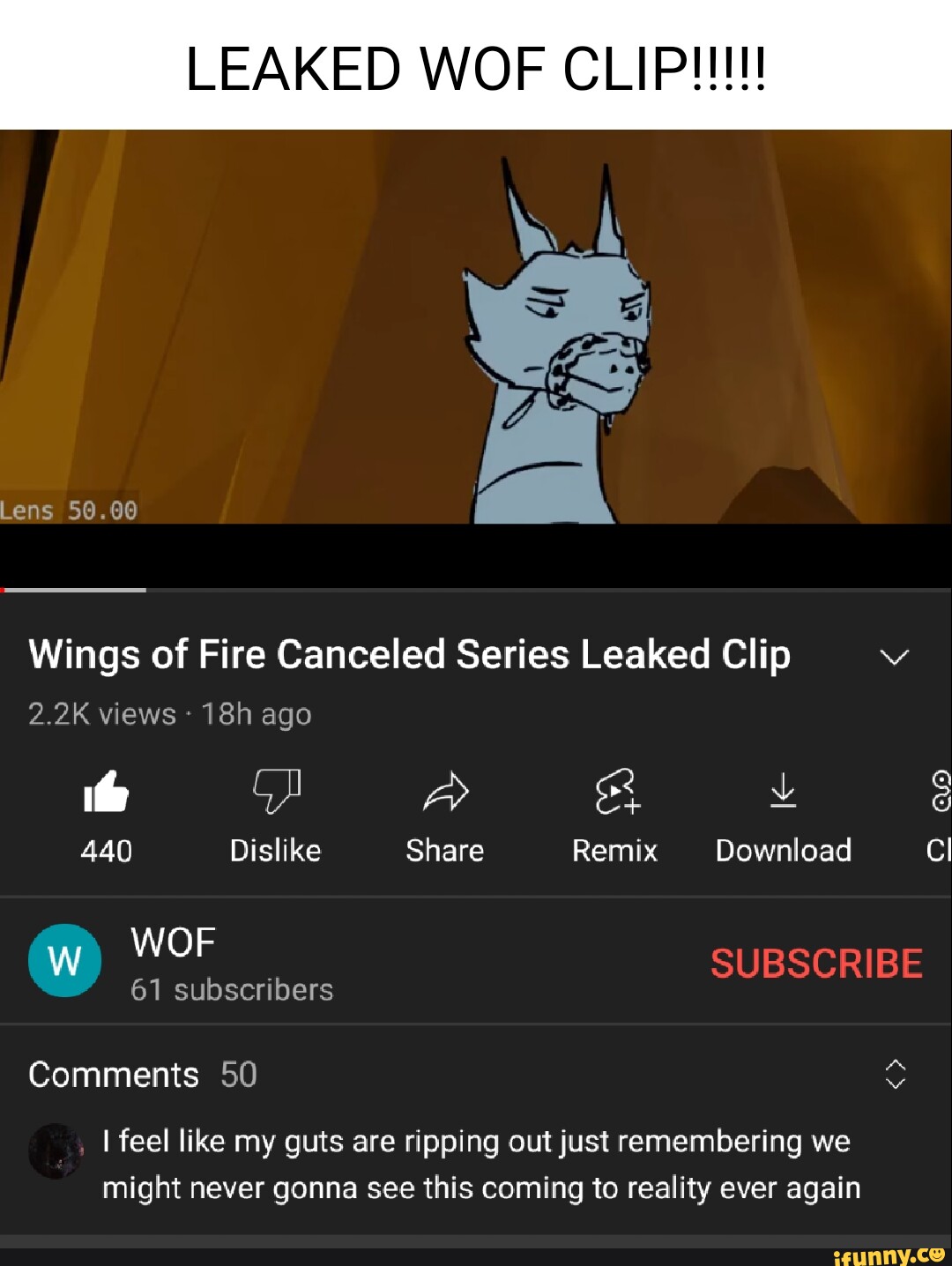 wings of fire leaked animatic