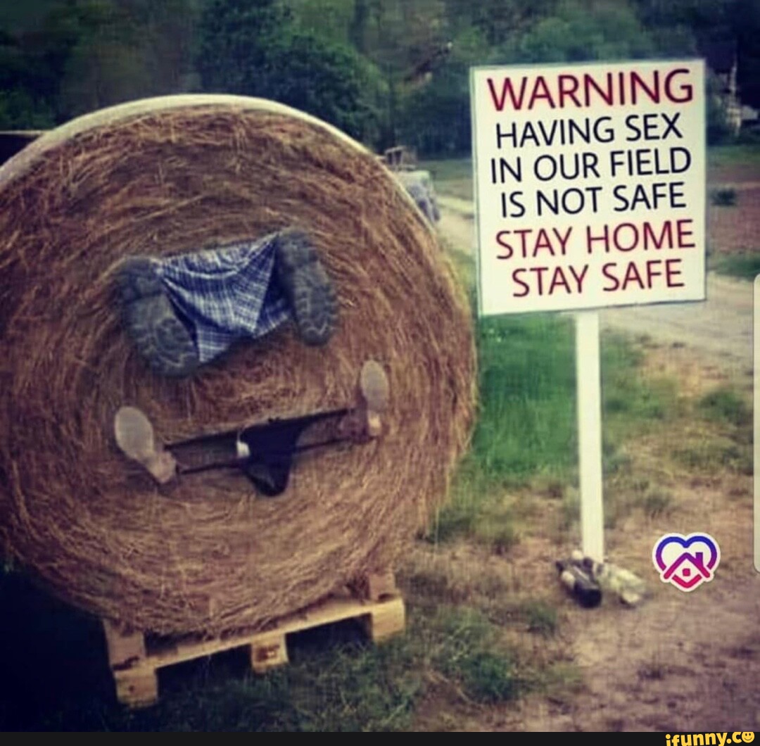 WARNING HAVING SEX IN OUR FIELD IS NOT SAFE STAY HOME STAY SAFE - iFunny  Brazil