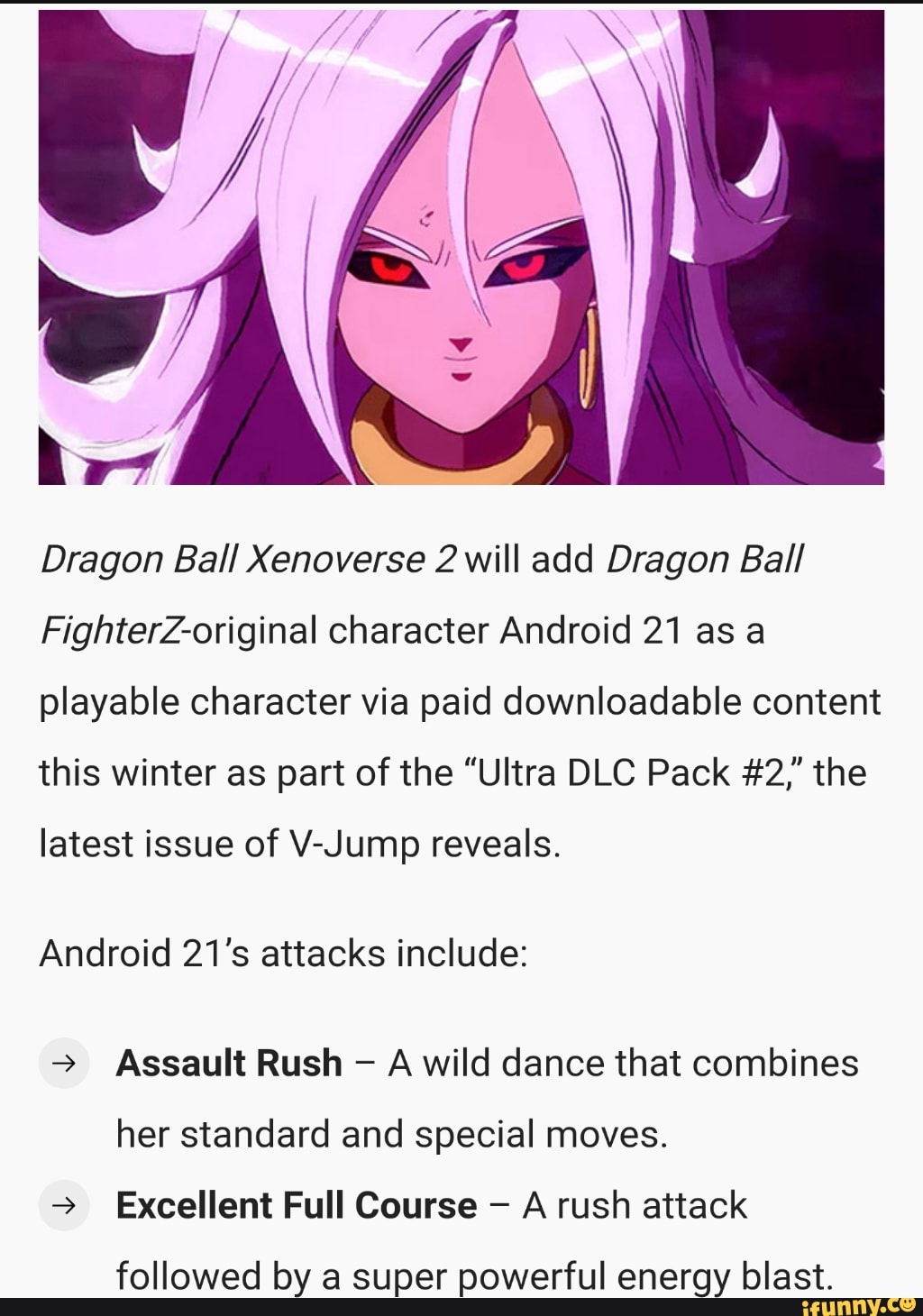 Dragon Ball Xenoverse 2 DLC Reveals A New Character