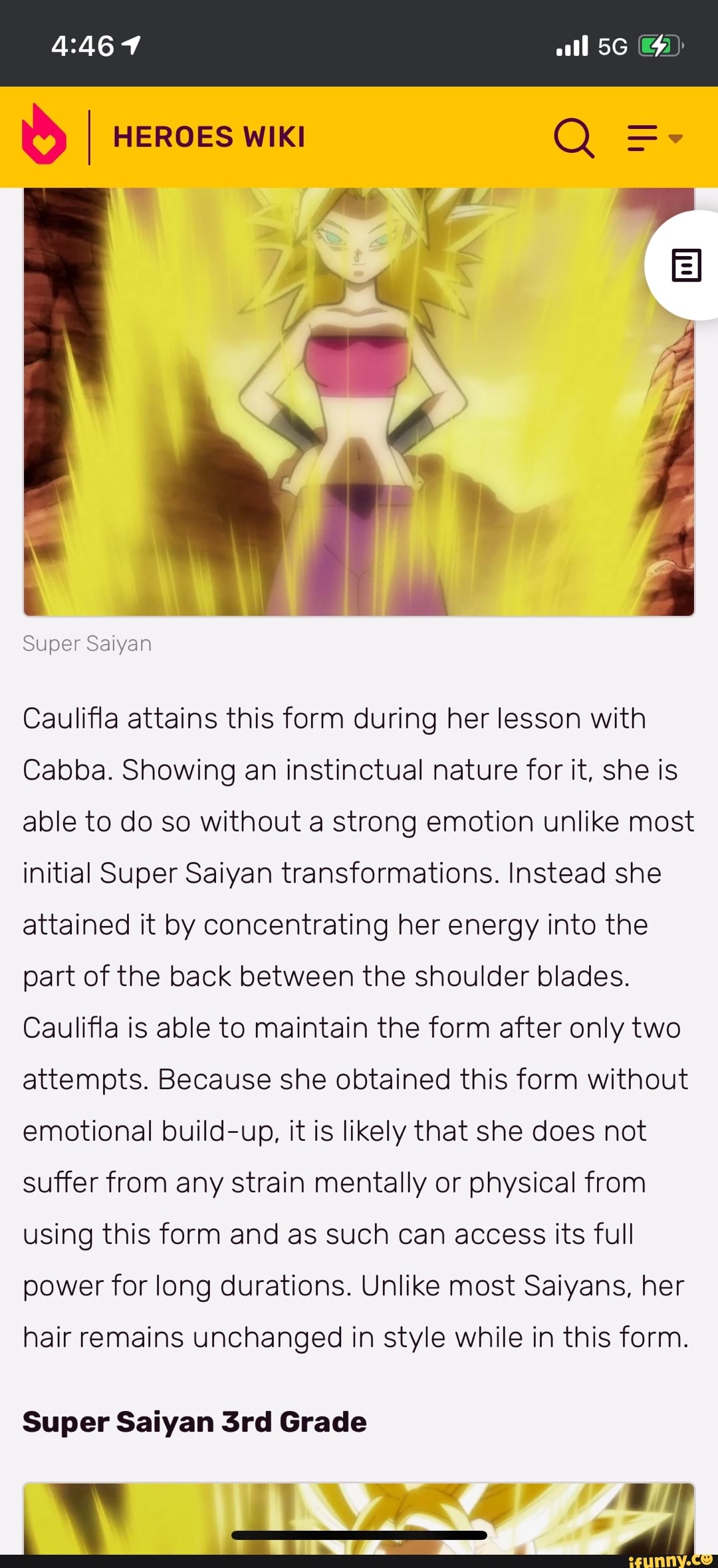 Caulifla, Dragon Ball Wiki Brasil