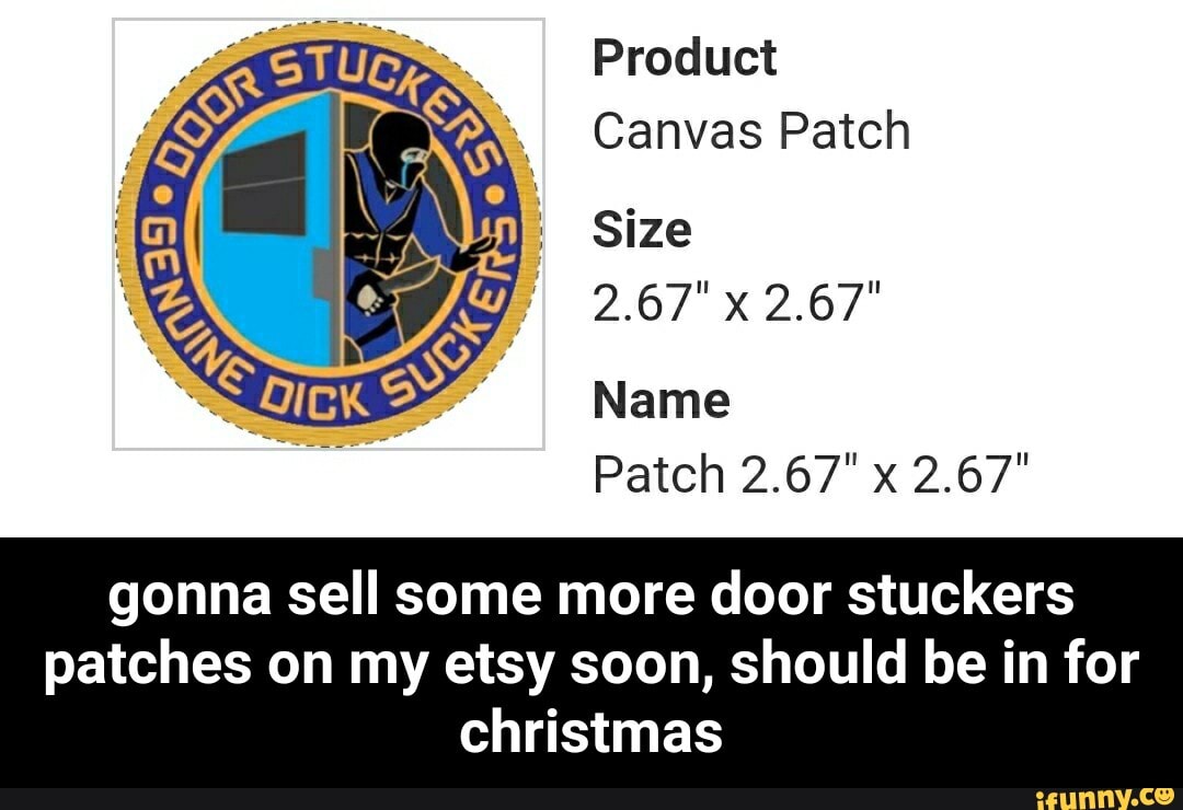 Door Stuckers - Genuine Dick Suckers patch