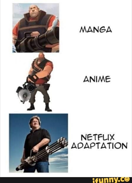 Manga Anime À Netflix Adaptation Ifunny Brazil