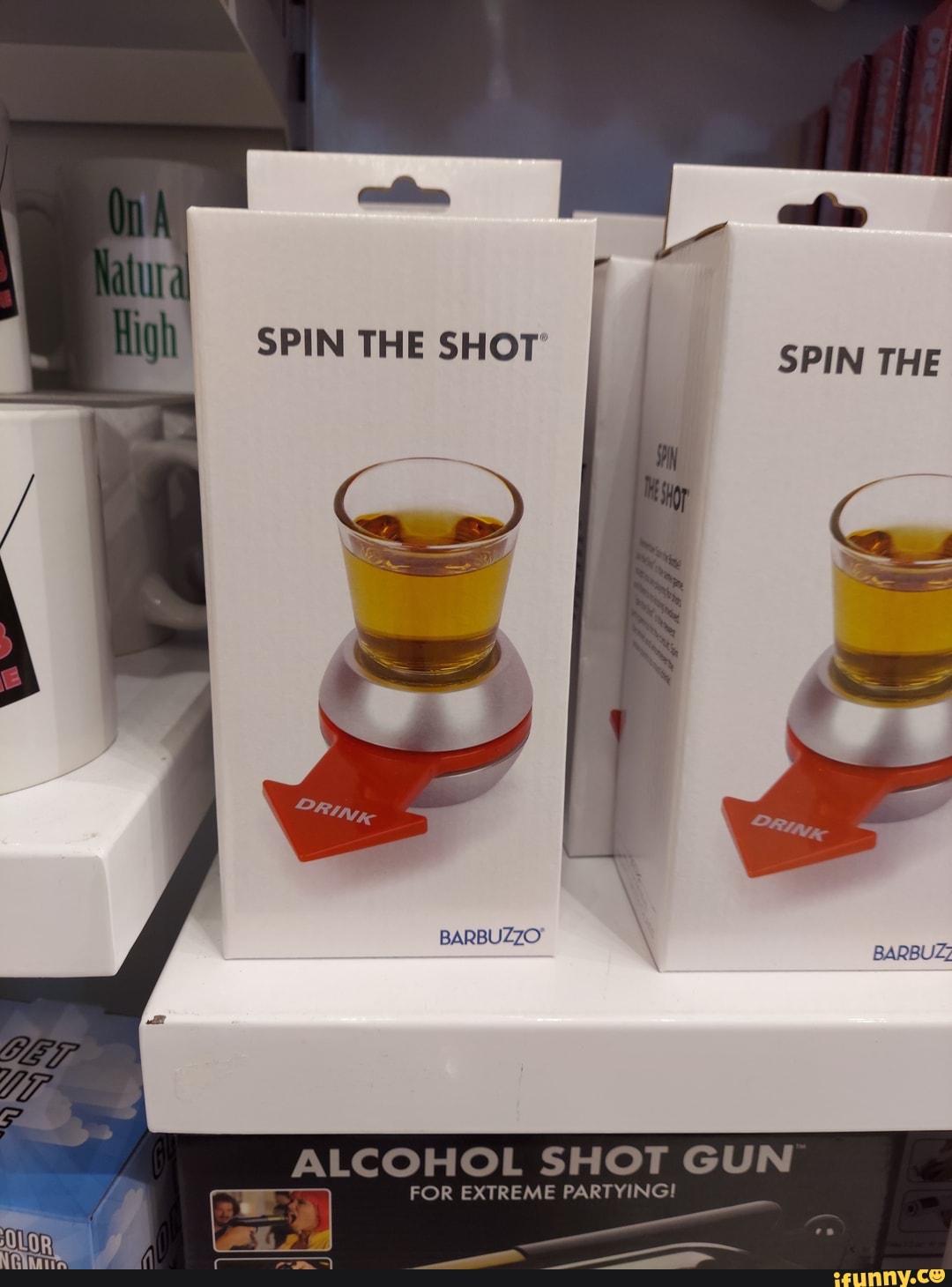 SPIN THE SHOT' SPIN THE 'we = BARBUZZO gp FOR EXTREME PARTYING! ALCOHOL SHOT  GUN - iFunny Brazil