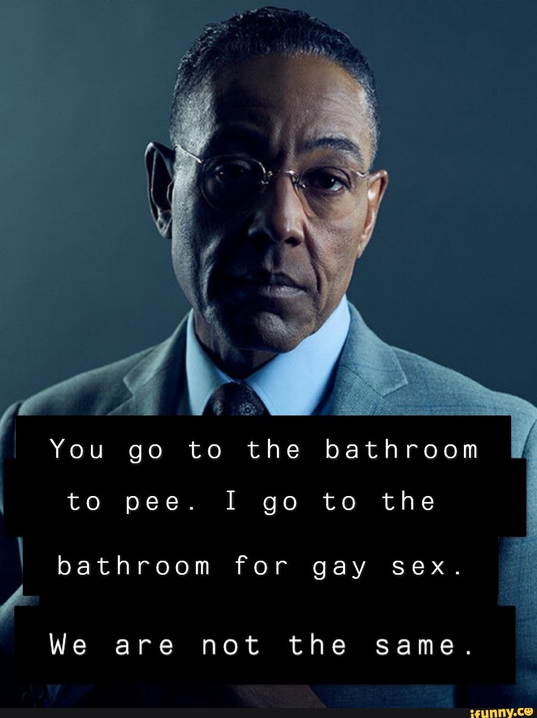 AN You go to the bathroom to pee. I go to the I bathroom for gay sex. We  are not the same. - iFunny Brazil