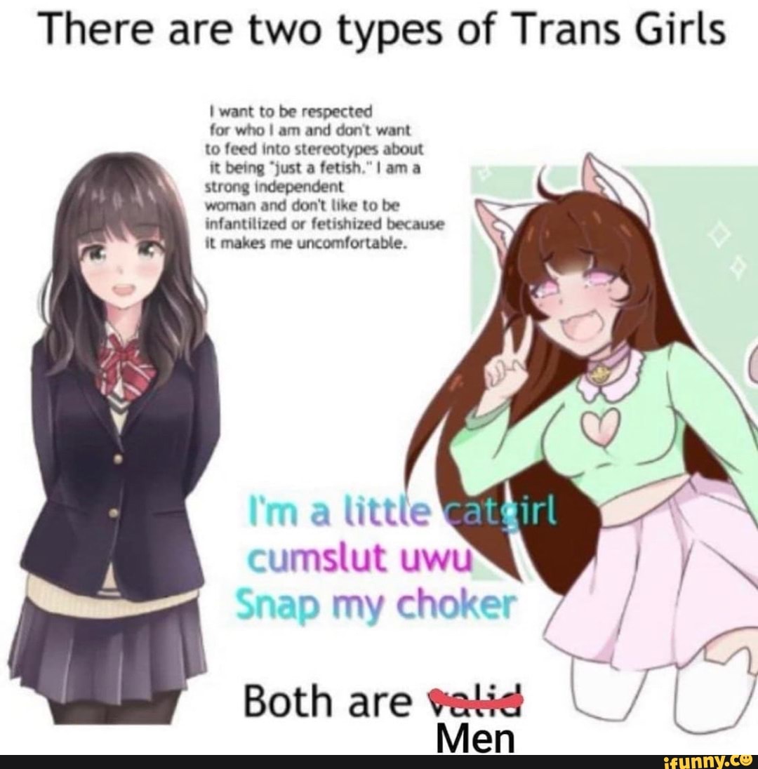 There are two types of Trans Girls I want to be respected for who I am ...