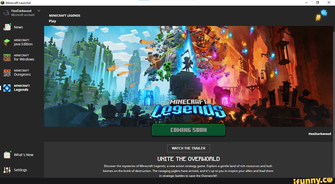 The Overworld of Minecraft Legends