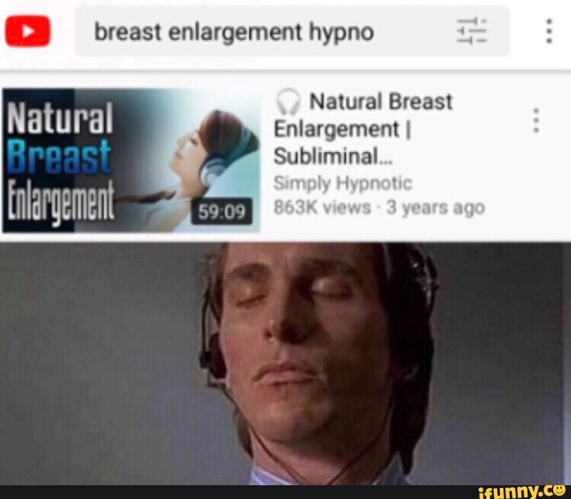 Breast enlargement hypno Natural Natural Breast Enlargement I