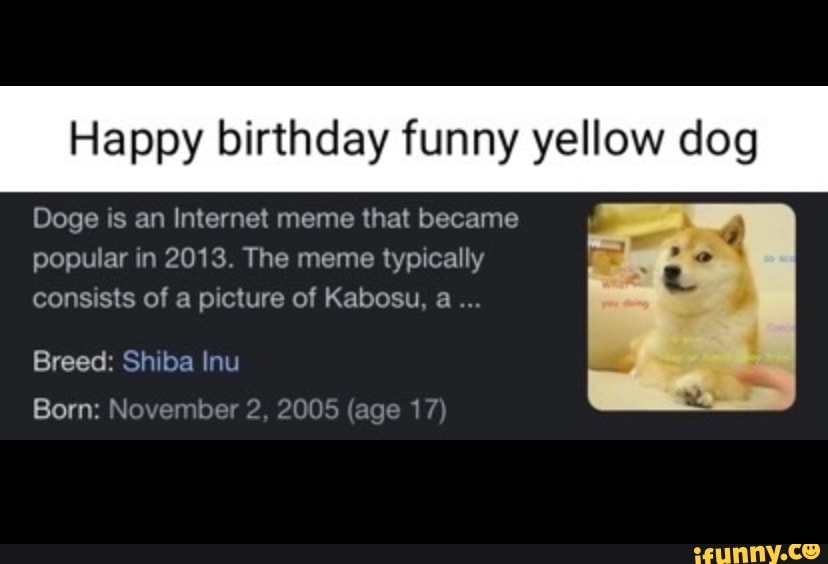 shiba birthday meme