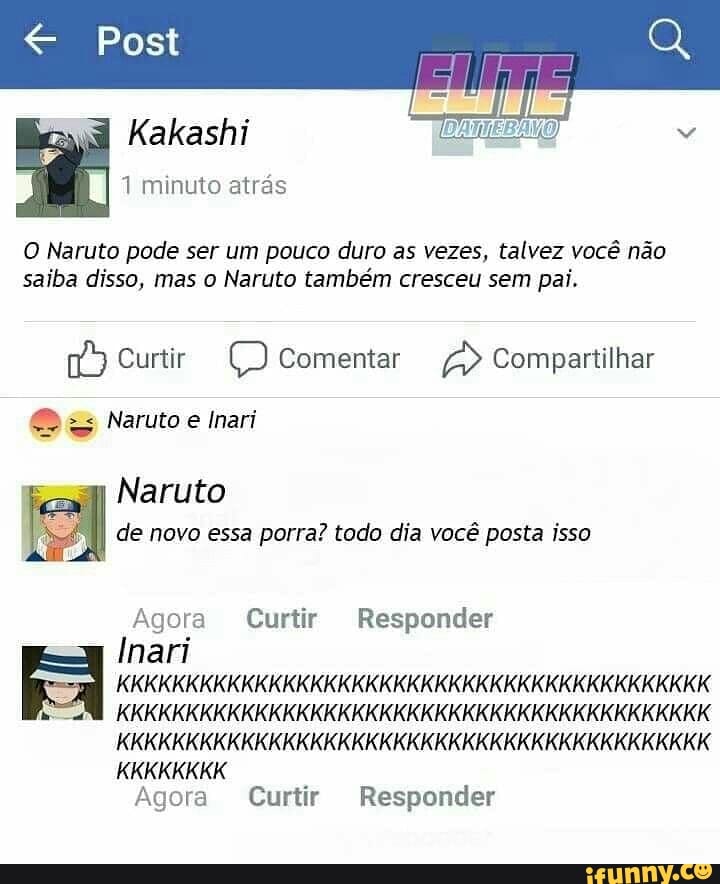 CINERAMA ) I ecineramacLIBE O Naruto pode ser um pouco duro as vezes,  talvez você não saiba disso, mas ,o Naruto também cresceu sem pai: Na  verdade ele nunca conheceu nenhum de