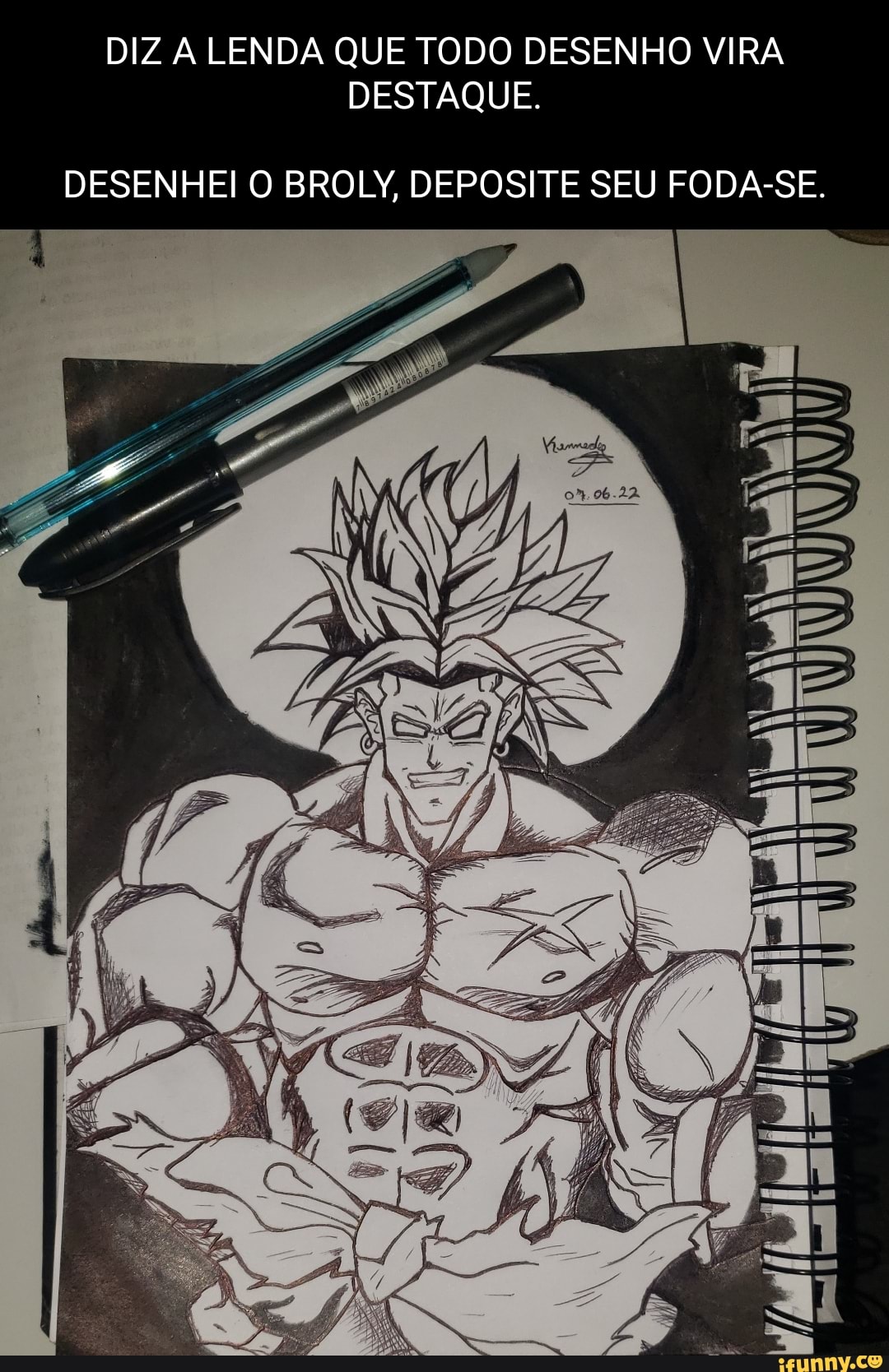 Como Desenhar o Broly de DragonBall 