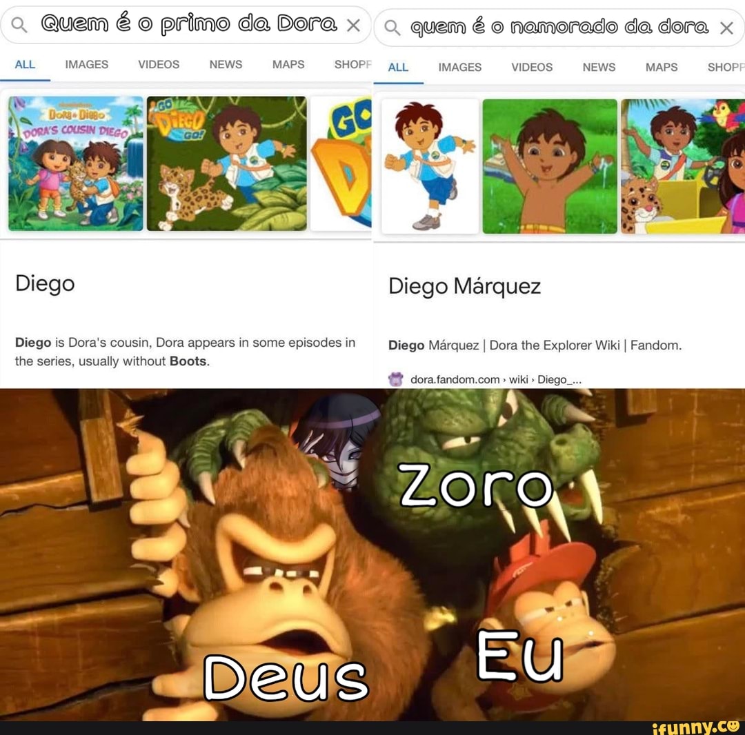 Quem é o primo da Dora x quem é o namorado da dora, x Diego Márquez