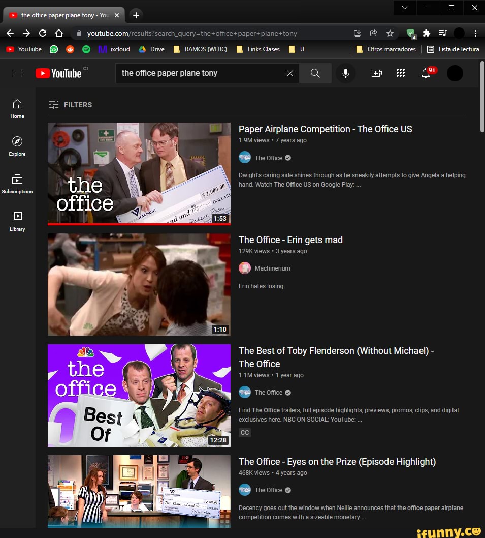 The office paper plane tony-You X + FILTERS the office Home YouTube @  ixcloud Drive RAMOS (
