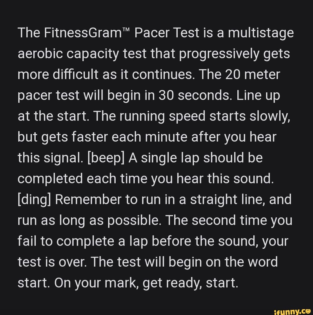 Pacer Test - Roblox
