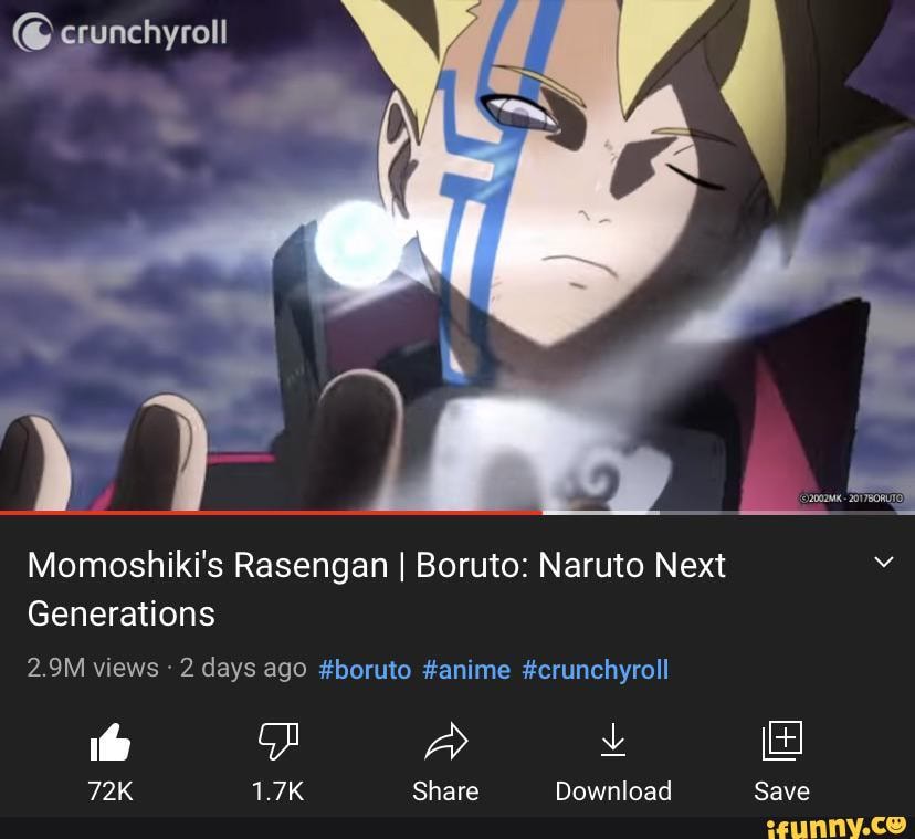 Momoshiki's Rasengan  Boruto: Naruto Next Generations 