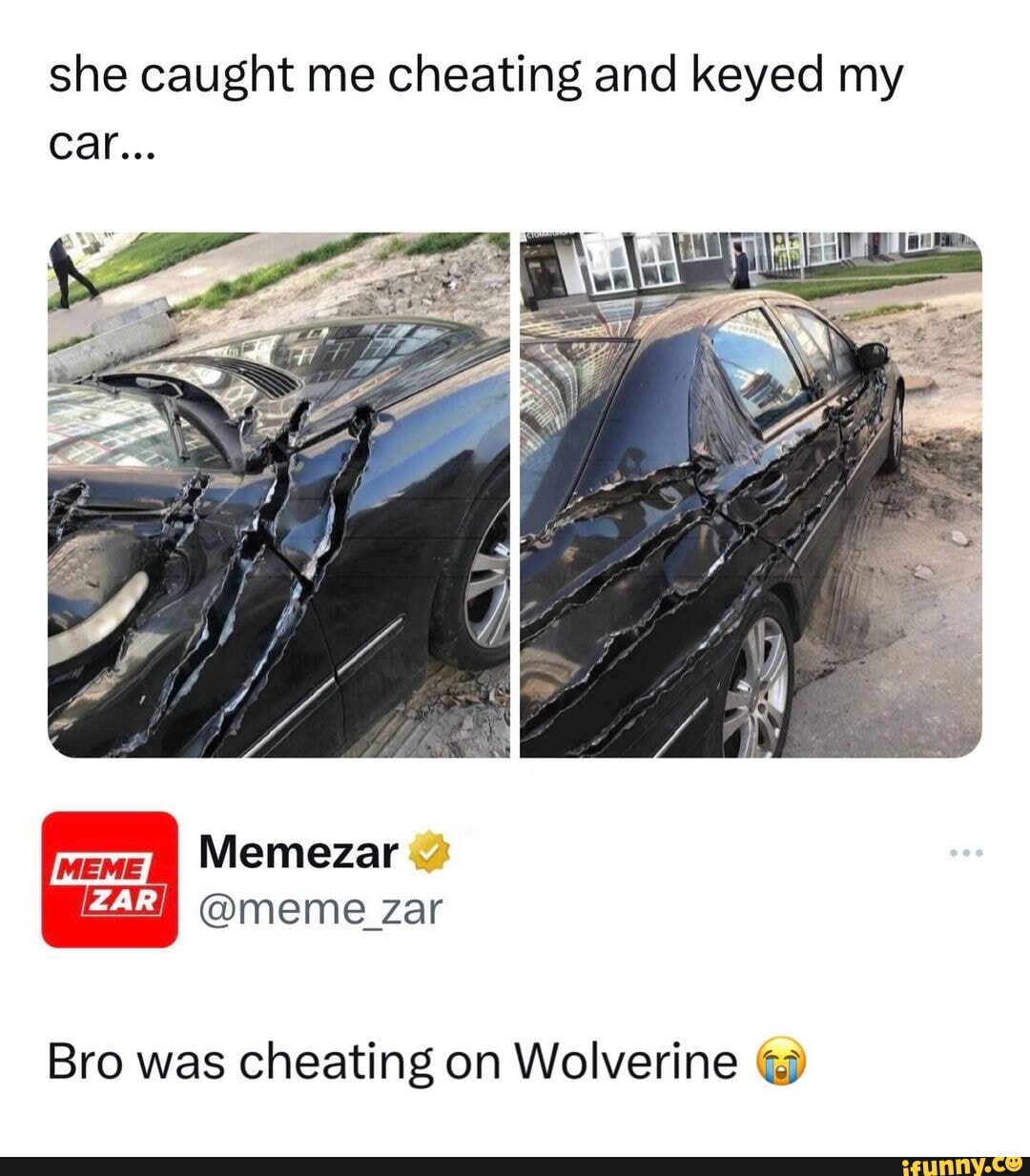 Bro cheated on a werewolf on a full moon night 😭 Like this content? Follow  us for more @memezar ❤️ - - #meme #memes #memezar #car #relationshipmeme  #relationshipmemes #couples - she caught