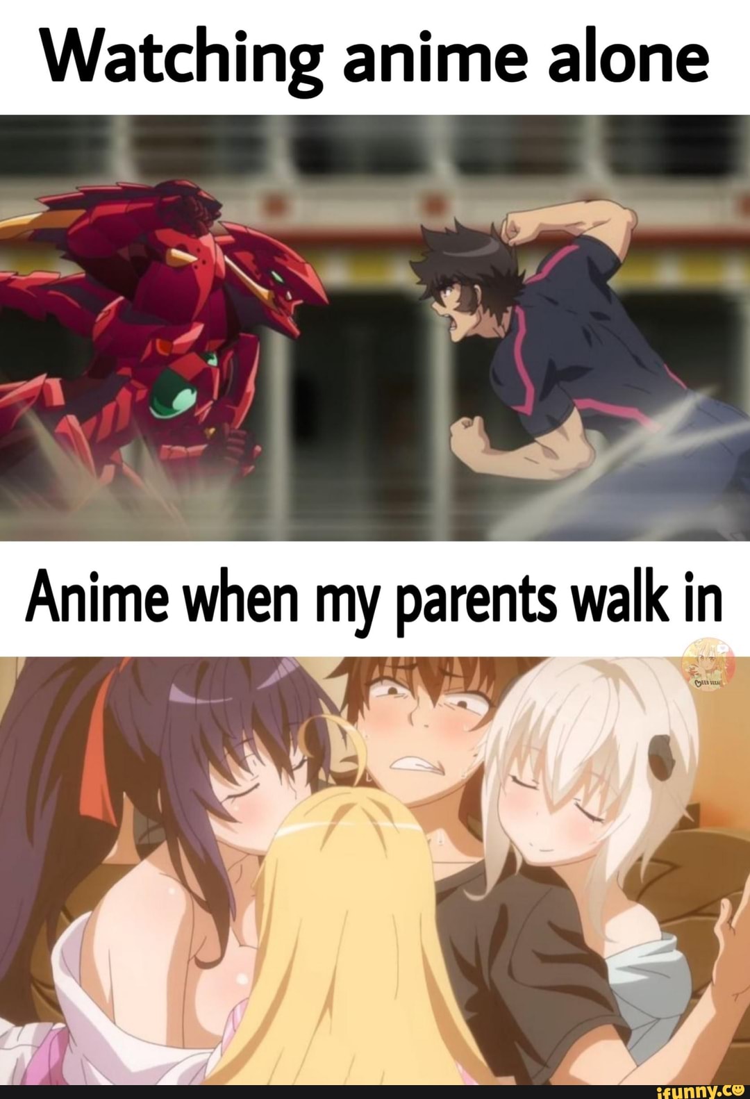 Watching Anime Alone Anime When My Parents Walk In IFunny Brazil