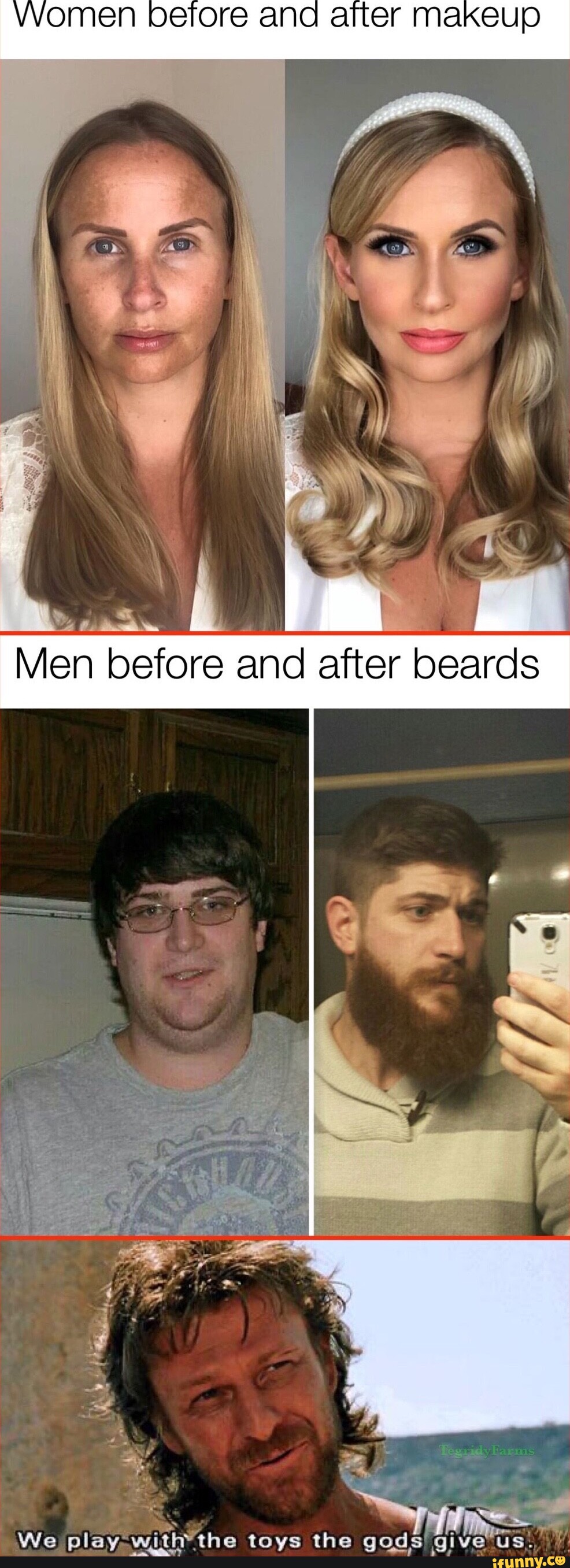 Before And Alter Makeup Men