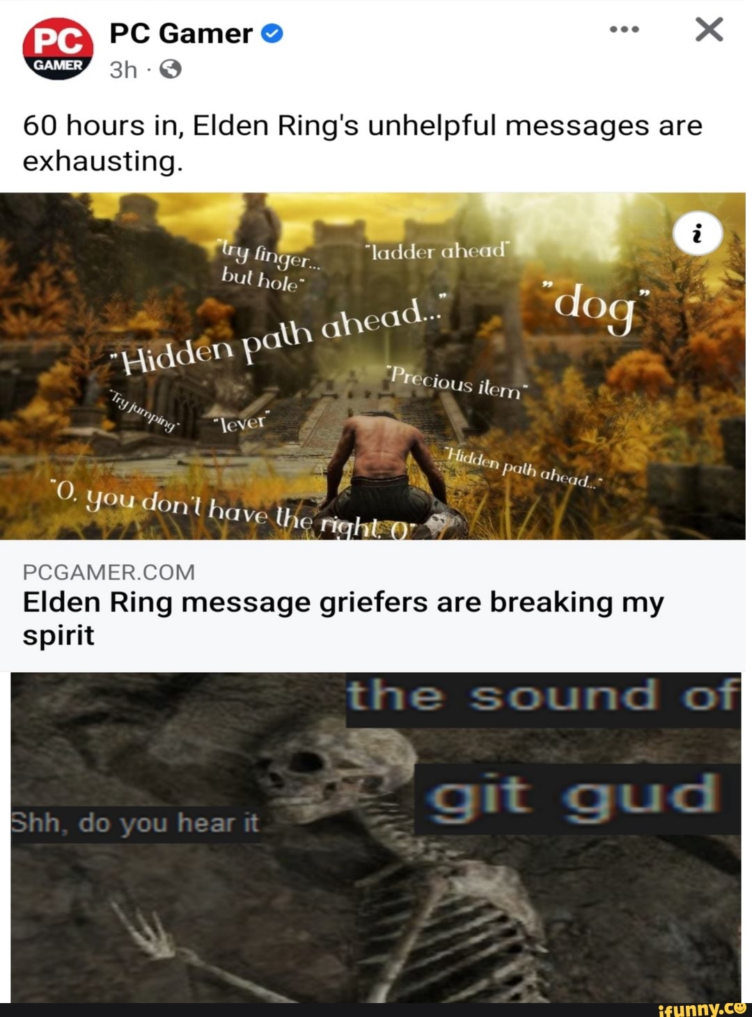 Git Gud huh? As if :: ELDEN RING 総合掲示板