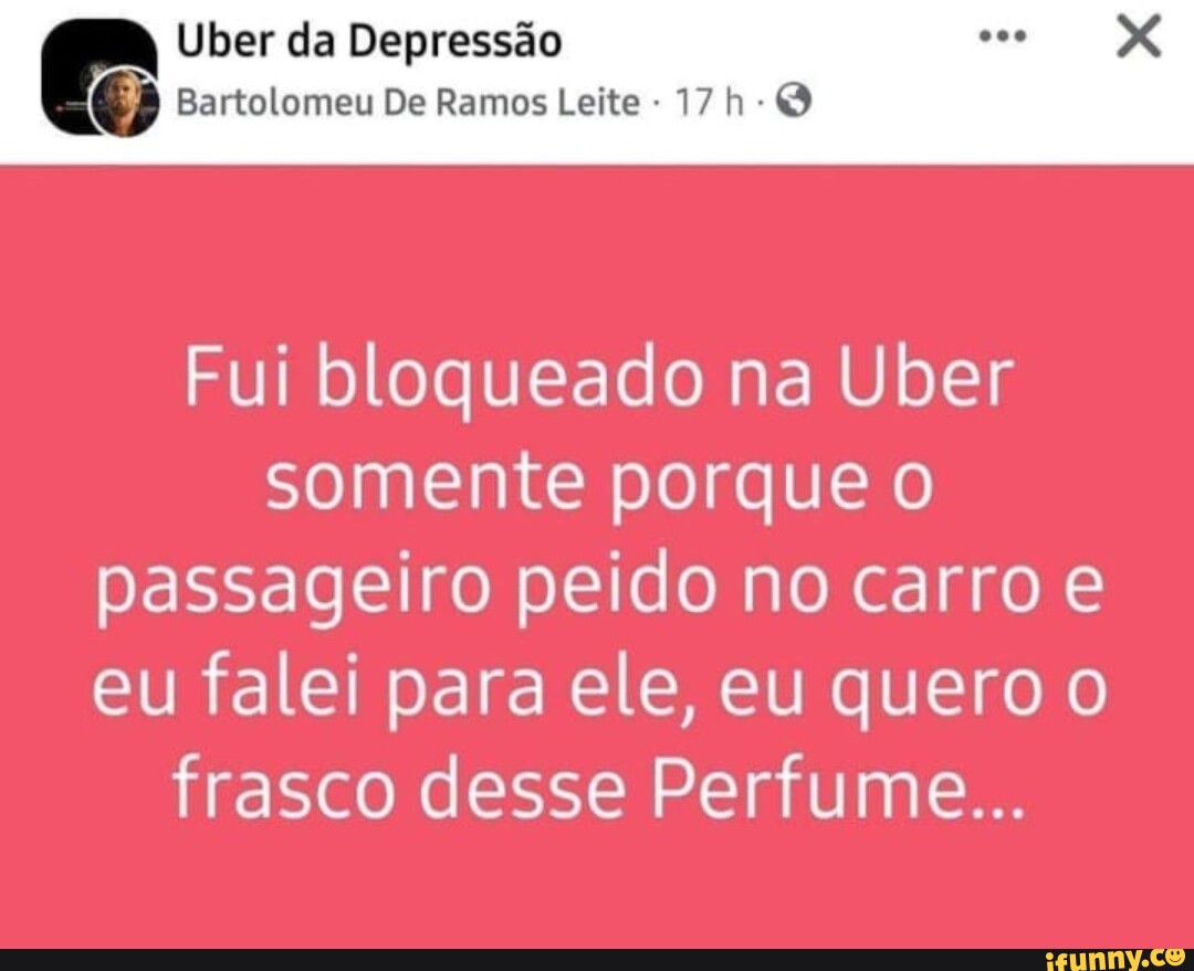 Uber da depressão