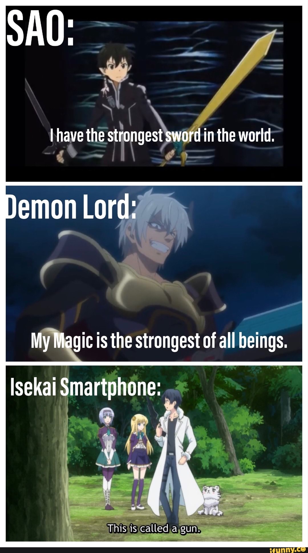 ISEKAI show but this time MC has sun battery in his smartphone, and he is  genius strategist supreme leader? Sounds interesting - 9GAG