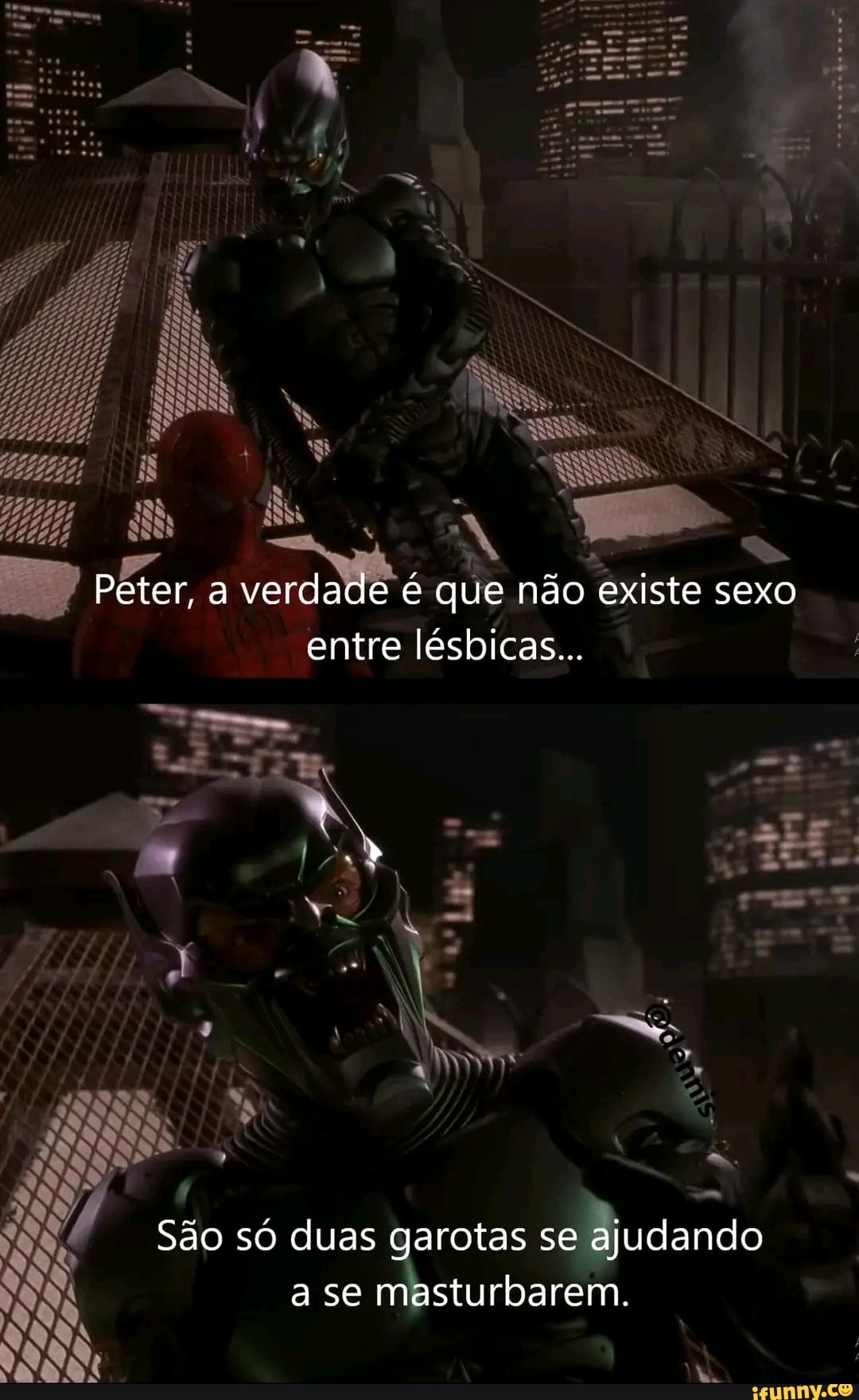 Pd ANS Peter, a verdade é que não existe sexo entre lésbicas... São só duas  garotas se ajudando a se masturbarem. - iFunny Brazil