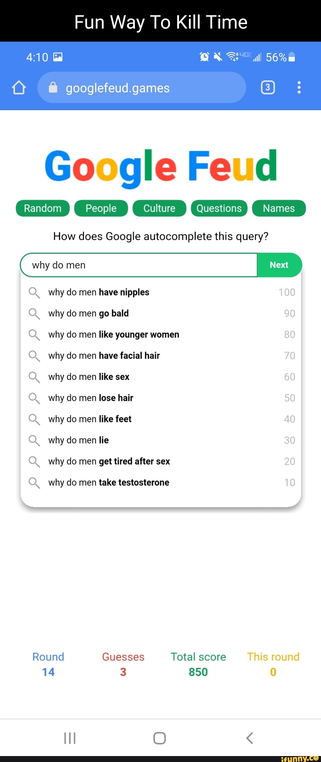 Autocomplete The Game From the Creator of Google Feud (NEW)
