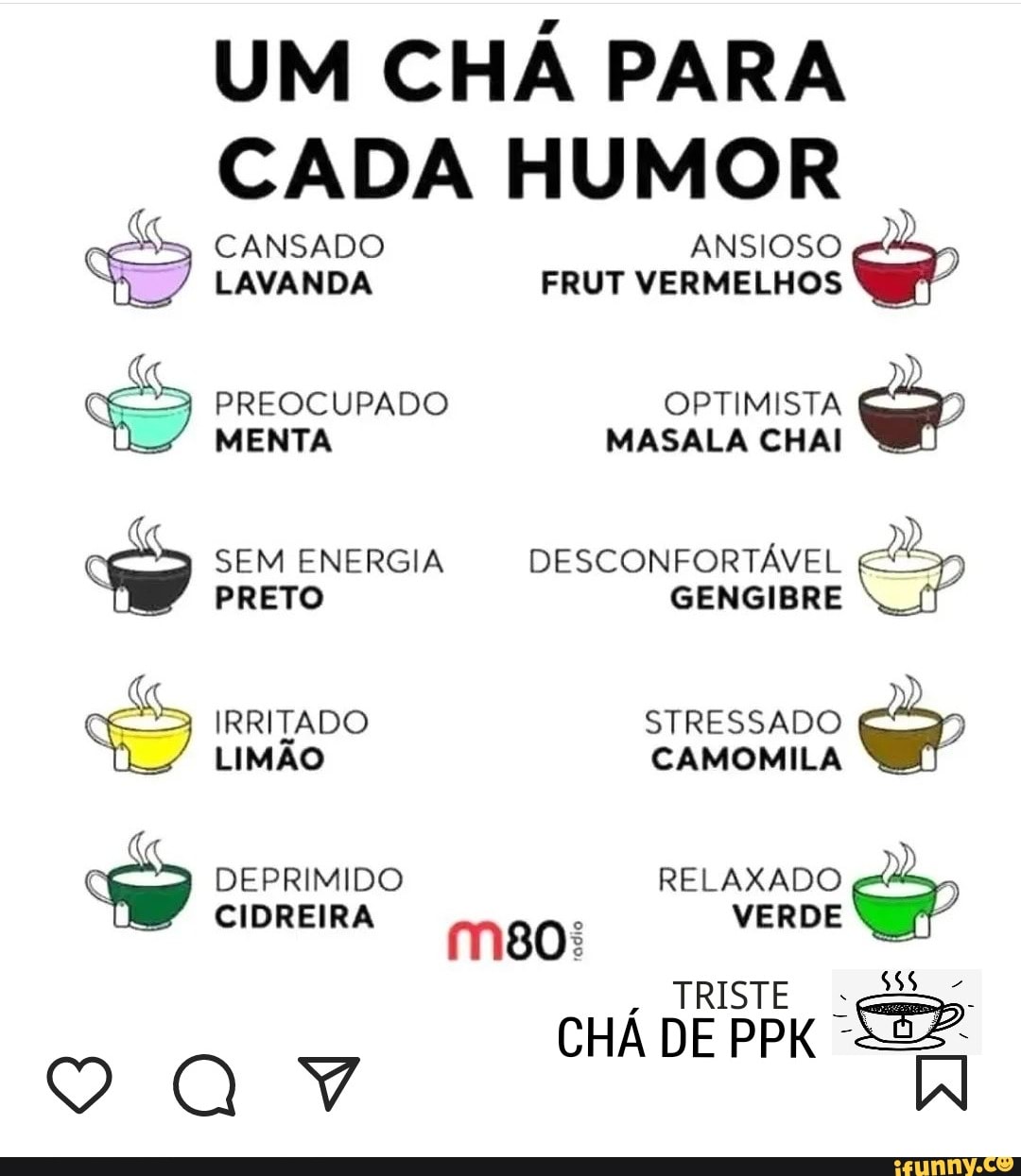 UM CHÁ PARA CADA HUMOR . CANSADO ANSIOSO LAVANDA FRUT VERMELHOS PREOCUPADO  OPTIMISTA MENTA MASALA CHAI Ja